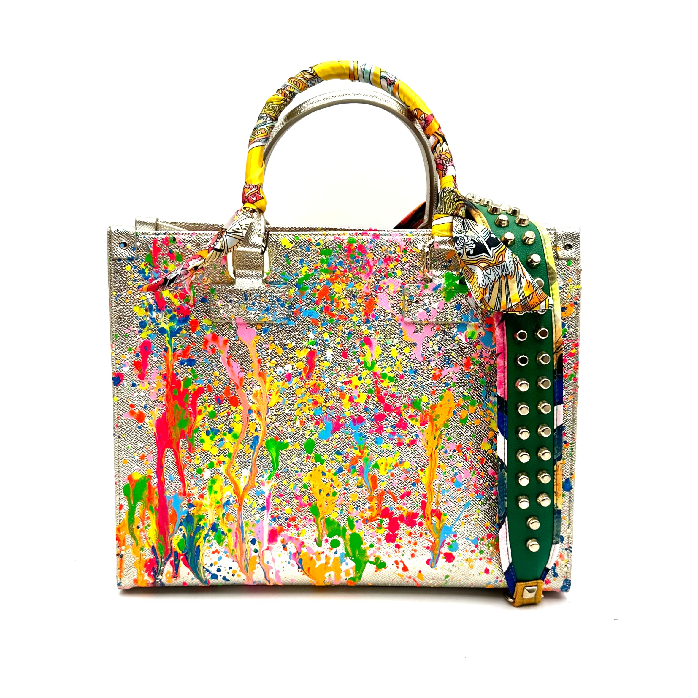 Anca Barbu Nicole Gold Bag, Bright Splashes