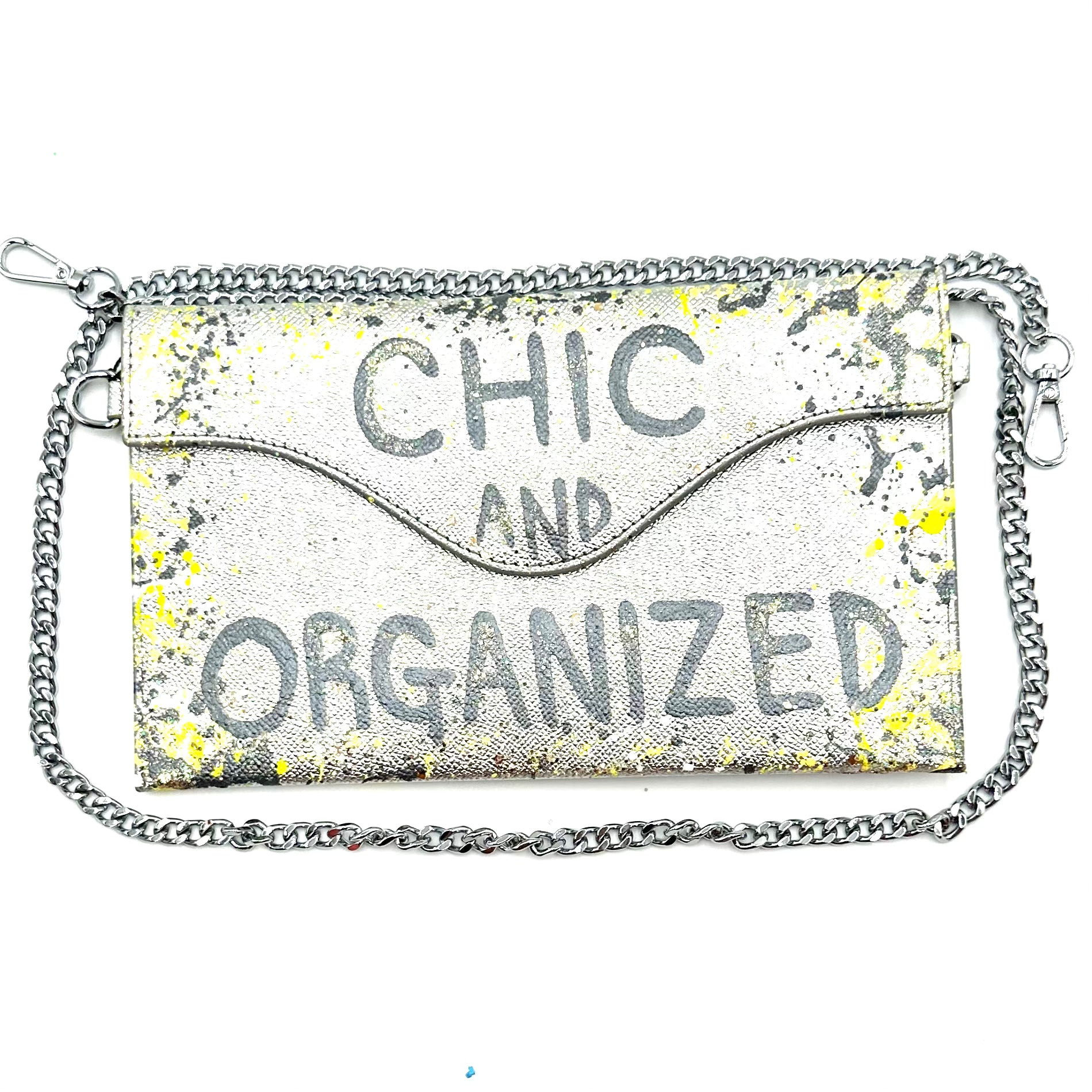 Anca Barbu Sabrina Silver Bag, Chic And Organized,Grey