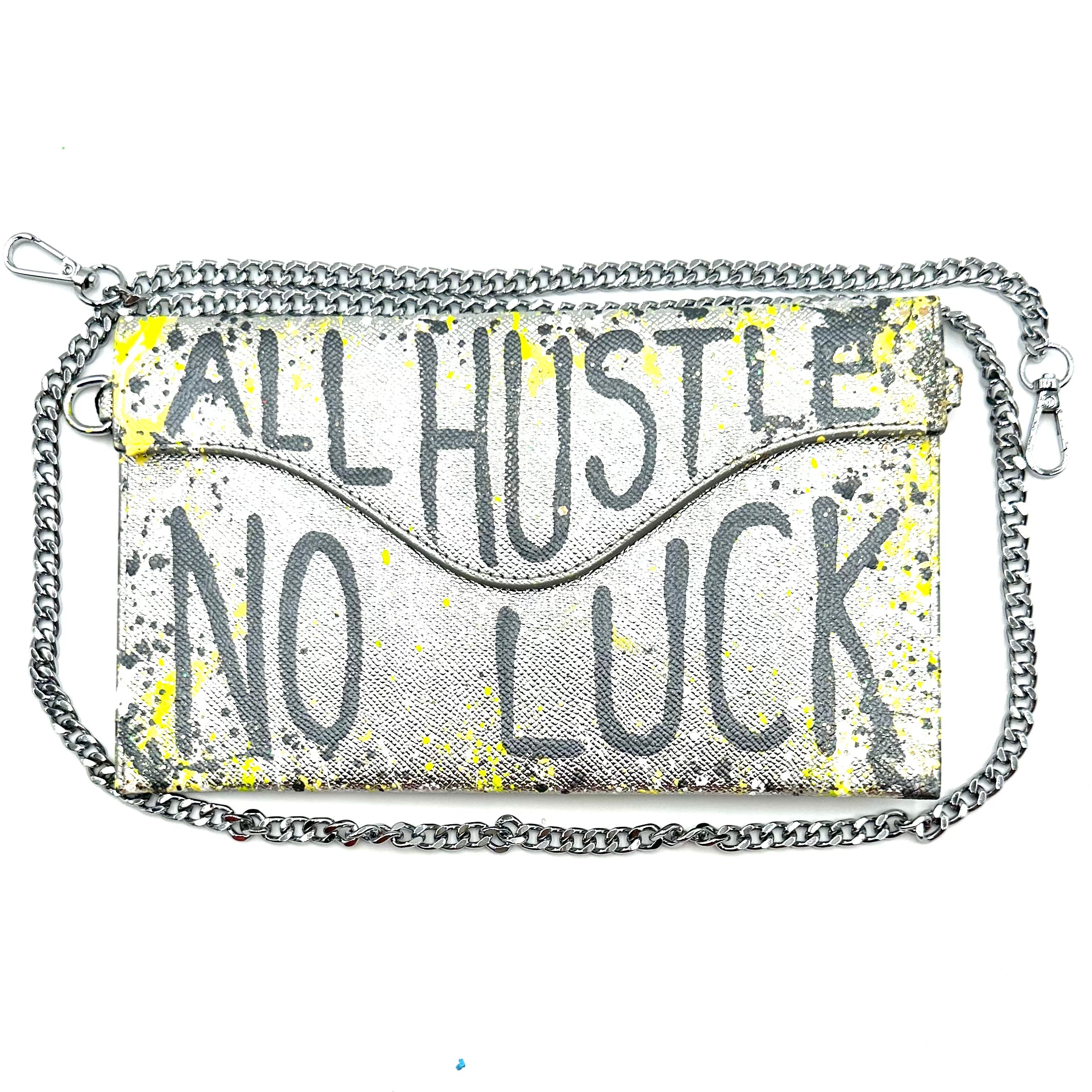 Anca Barbu Sabrina Silver Bag, All Hustle No Luck,Grey