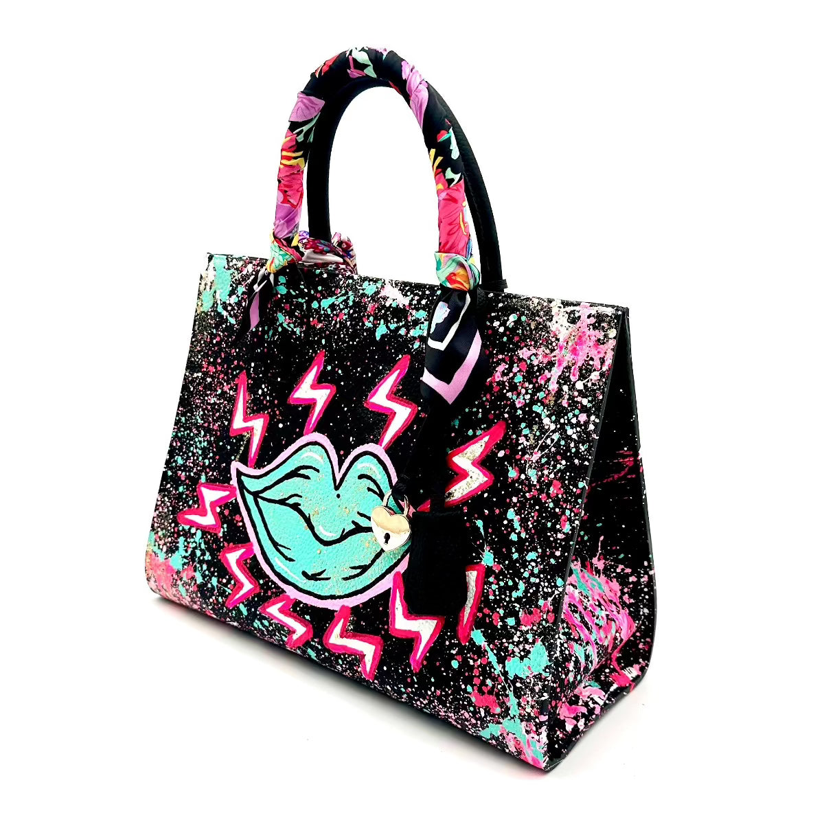 Anca Barbu Sophia Bag, Green Lips