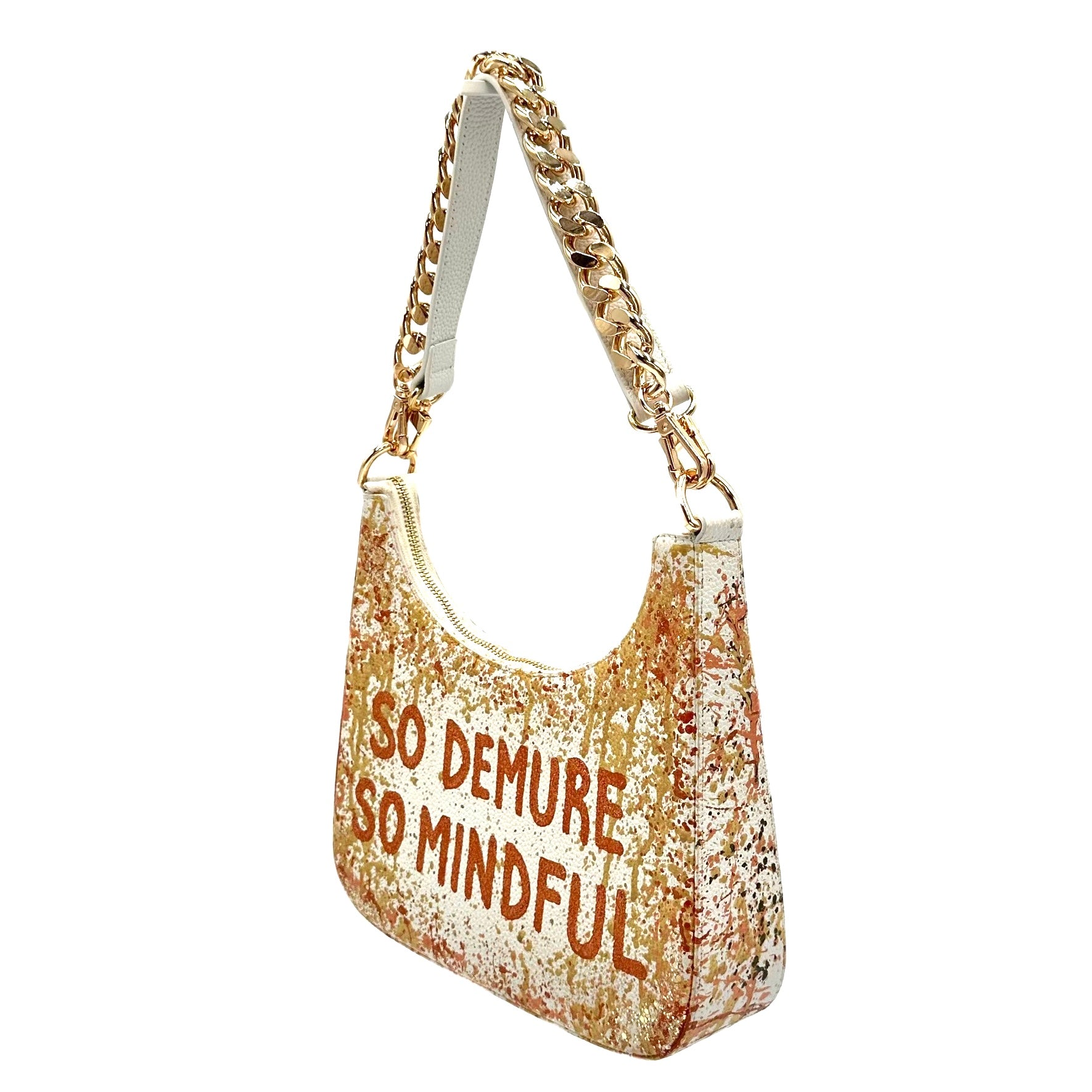 Anca Barbu Mika White Medium Bag, So Demure So Mindful