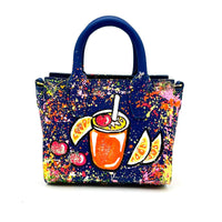 Thumbnail for Anca Barbu Camila Bag, Cocktail With Cherries and Oranges