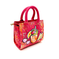 Thumbnail for Anca Barbu Camila Bag, Cocktail With Cherries and Oranges