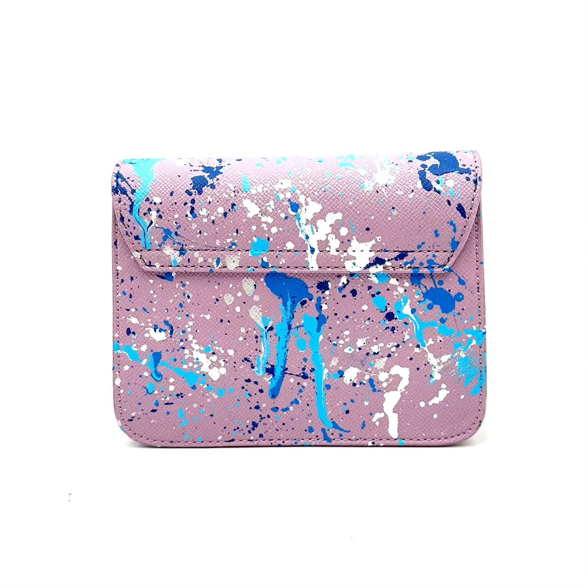 Anca Barbu Carolina Bag, Blue Splashes