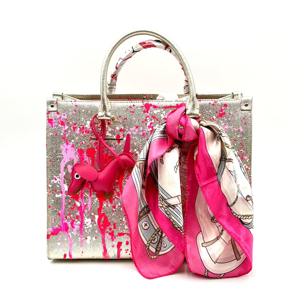 Anca Barbu Nicole Bag, Chill Pill, Pink Splashes