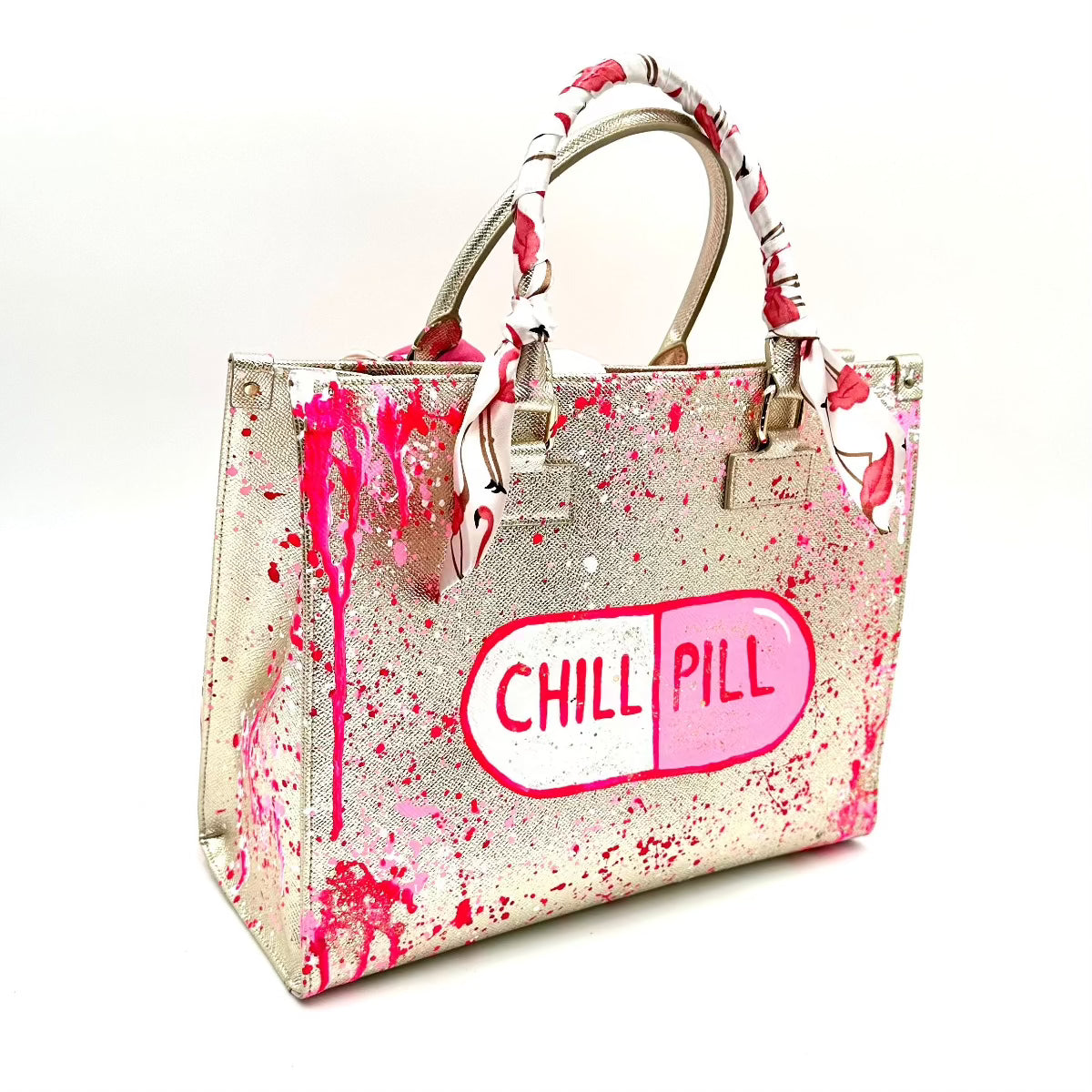 Anca Barbu Nicole Bag, Chill Pill, Pink Splashes