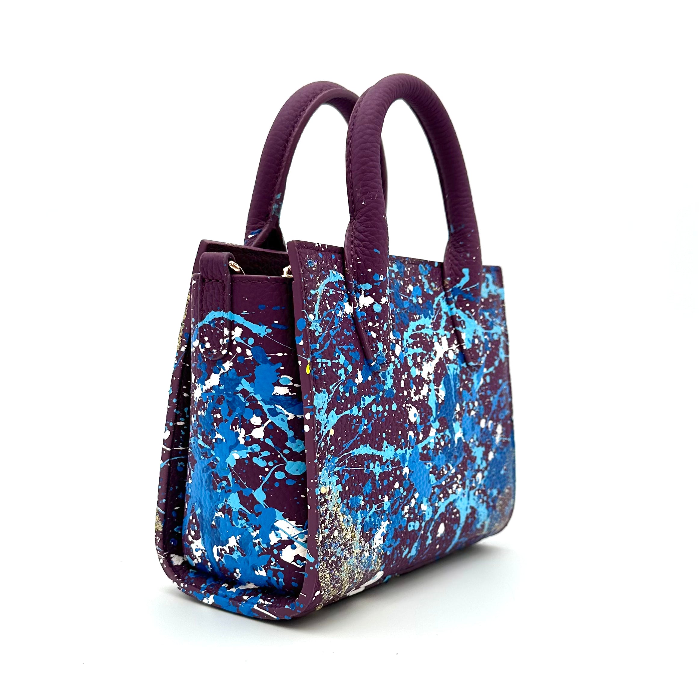 Anca Barbu Camila Bag, Splashes, Blue