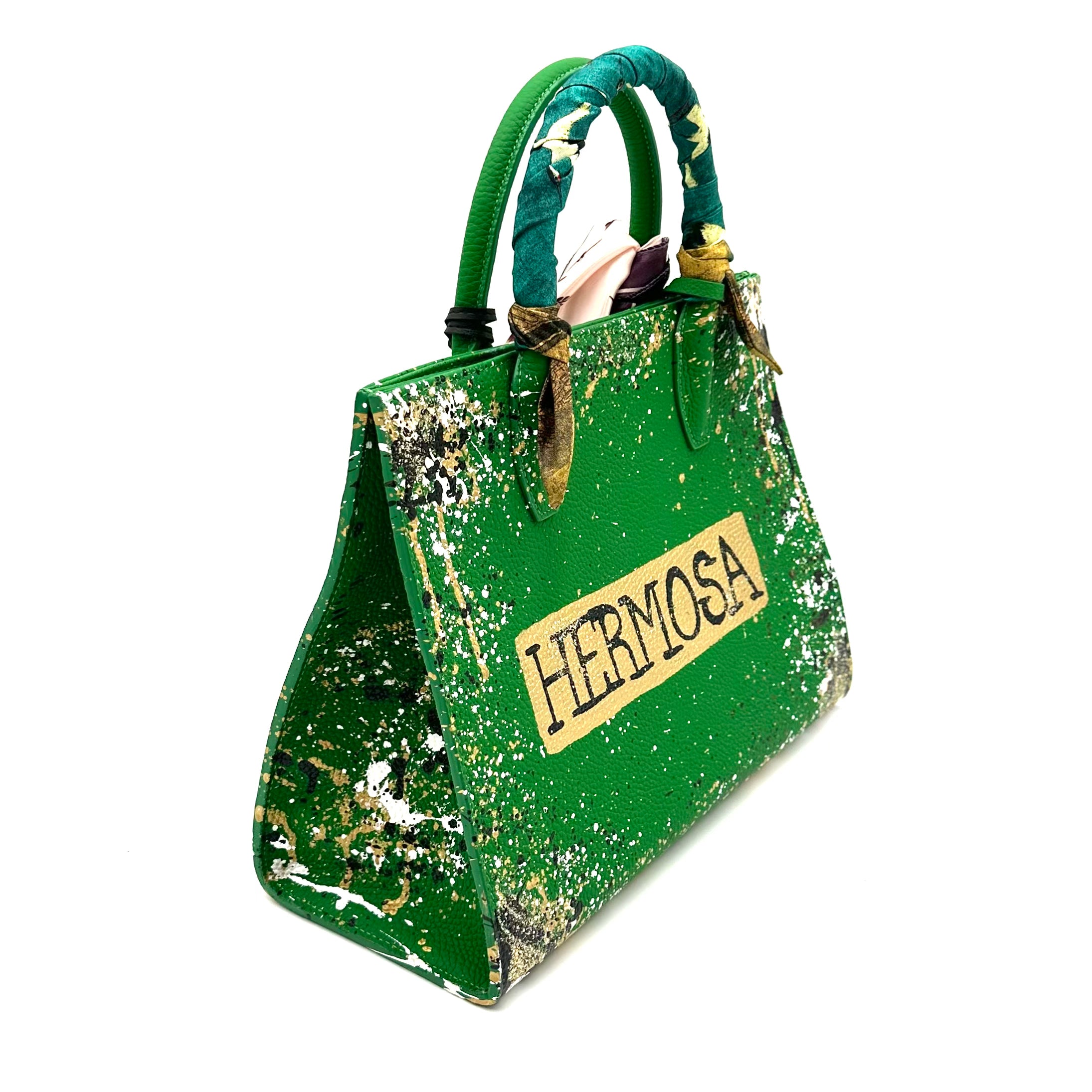 Anca Barbu Sophia Bag, Hermosa, Metallic