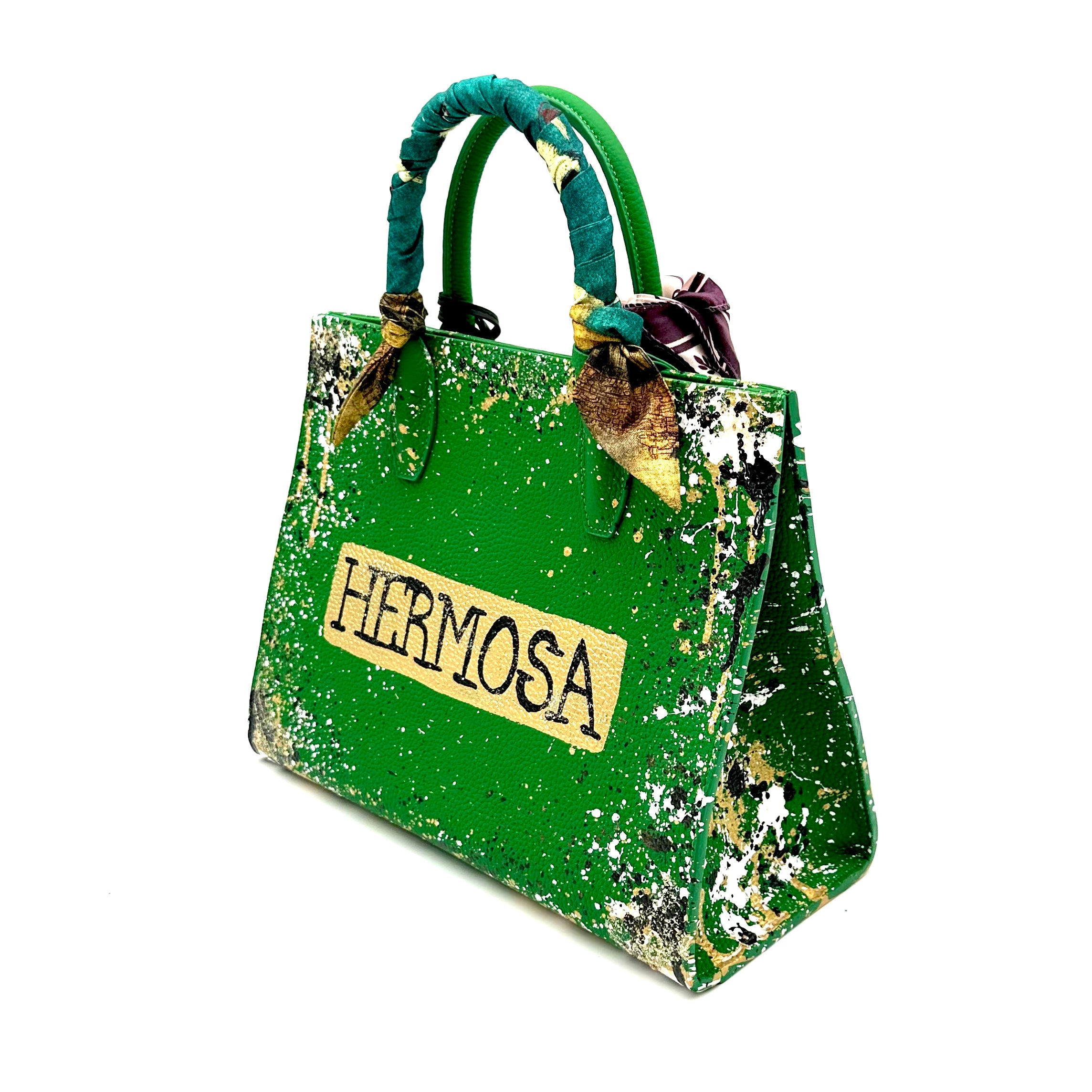 Anca Barbu Sophia Bag, Hermosa, Metallic