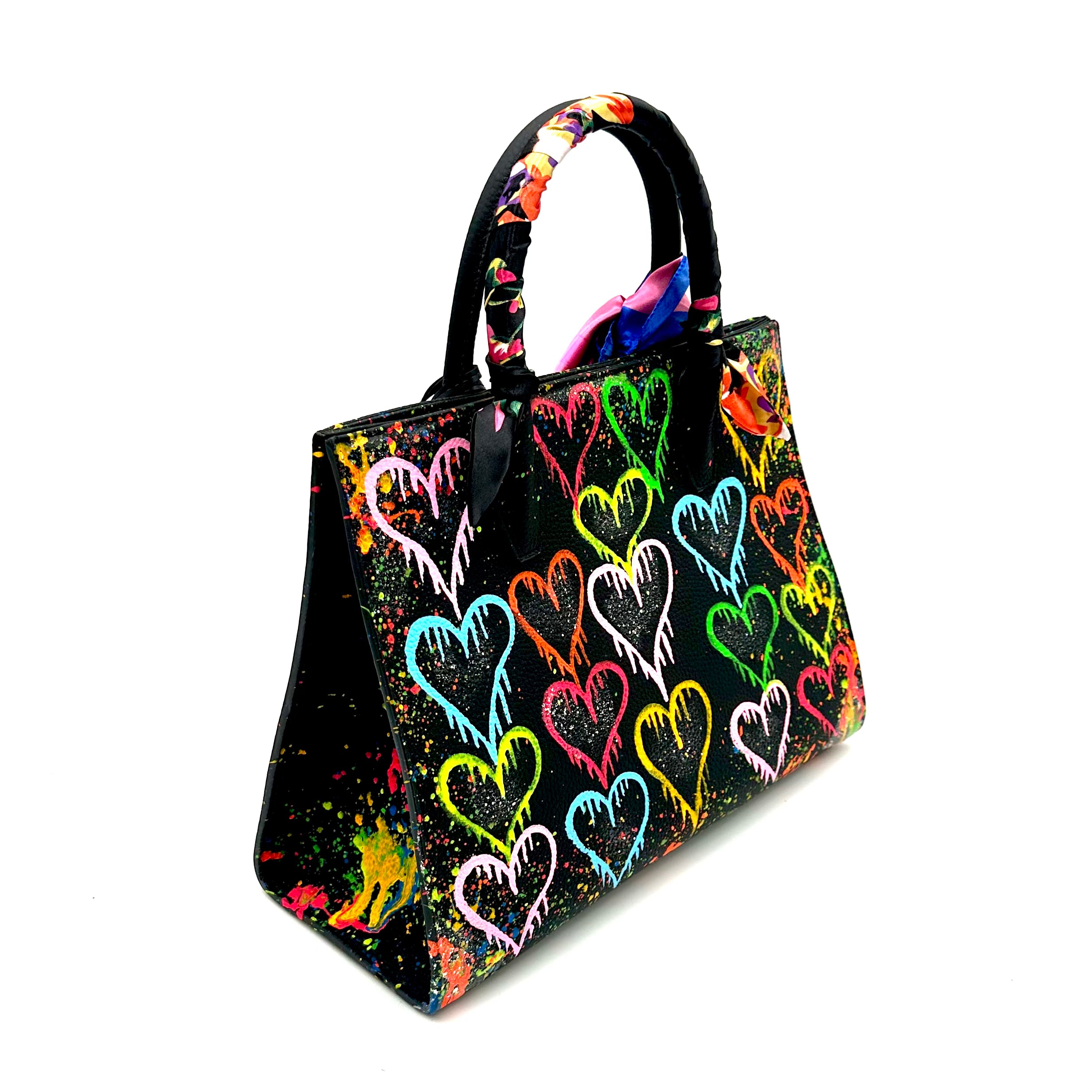 Anca Barbu Sophia Bag, Dripping Heart, Bright