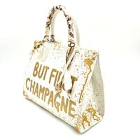 Thumbnail for Anca Barbu Sophia Bag, But first Champagne, Gold