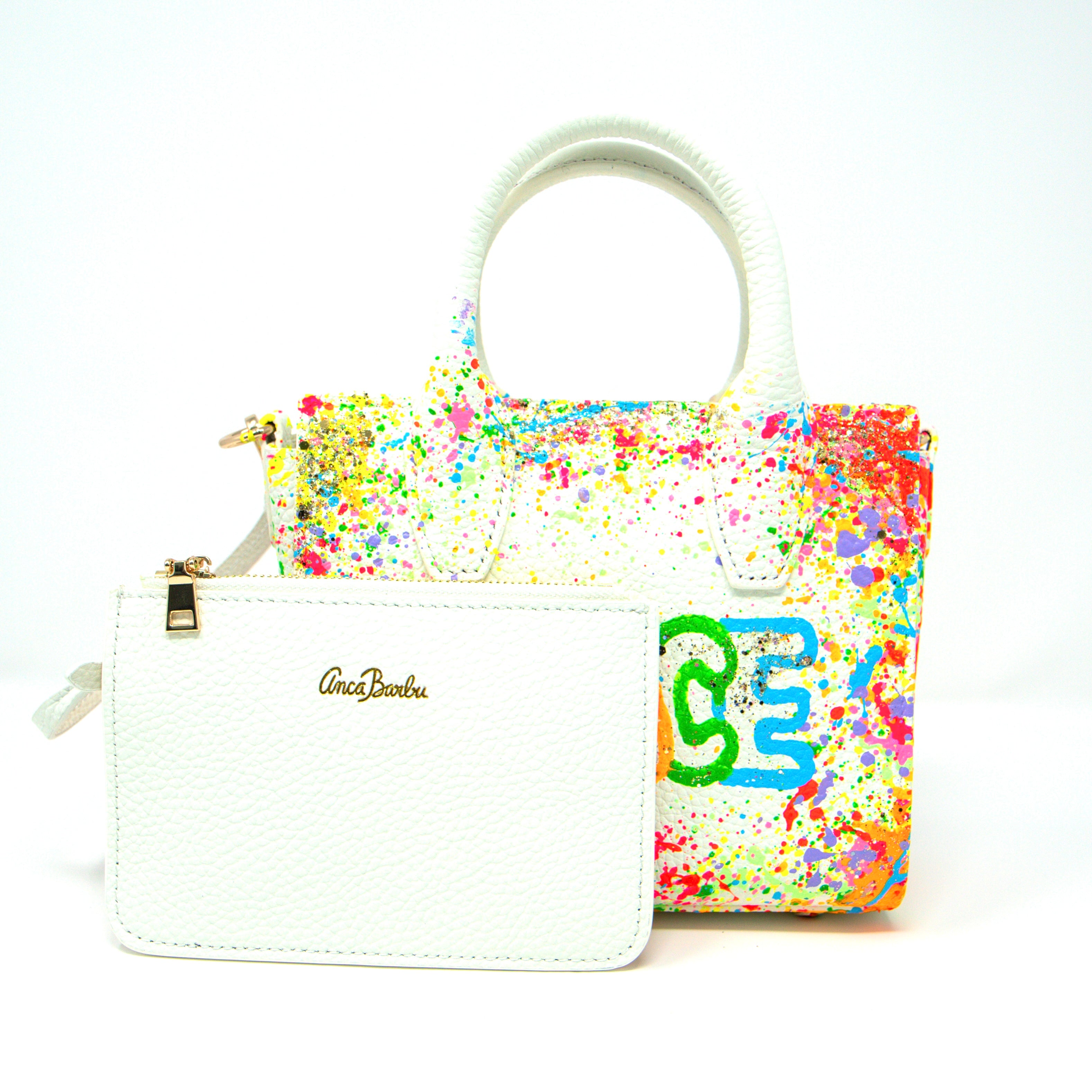 Anca Barbu Camila Bag, PEACE, Bright