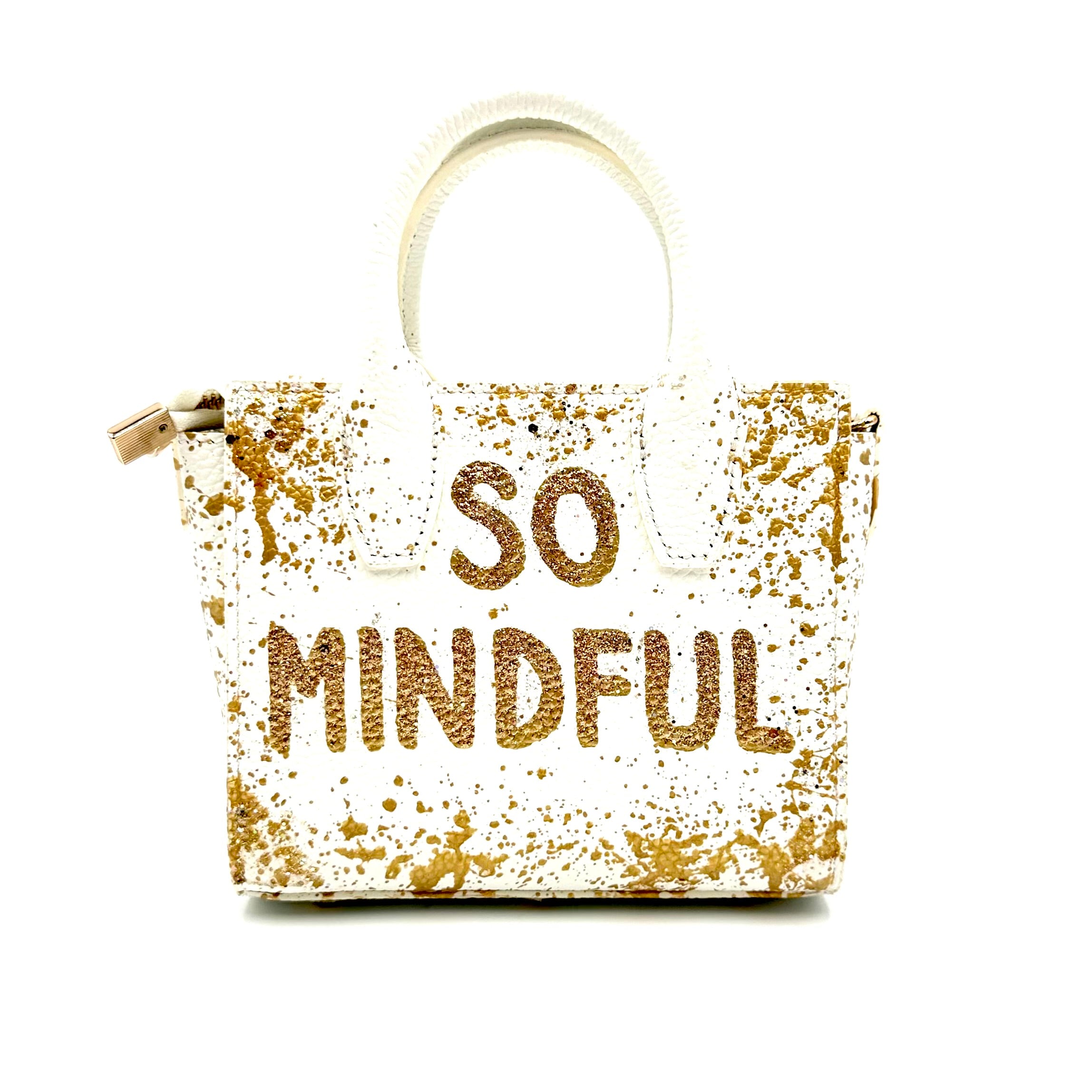 Anca Barbu Camila White Bag, Gold So Demure So Mindful