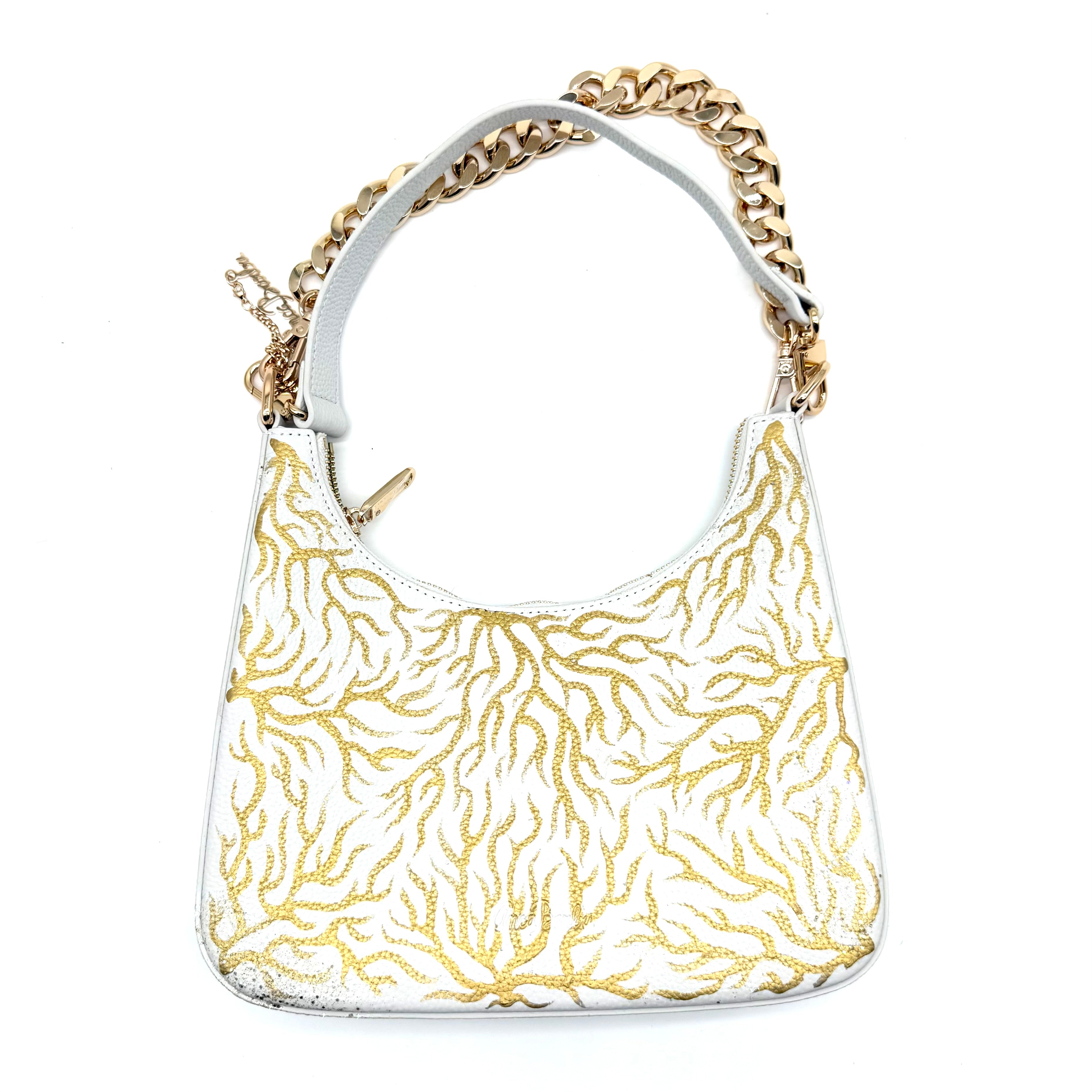 Anca Barbu Mika White “Gold Coral”