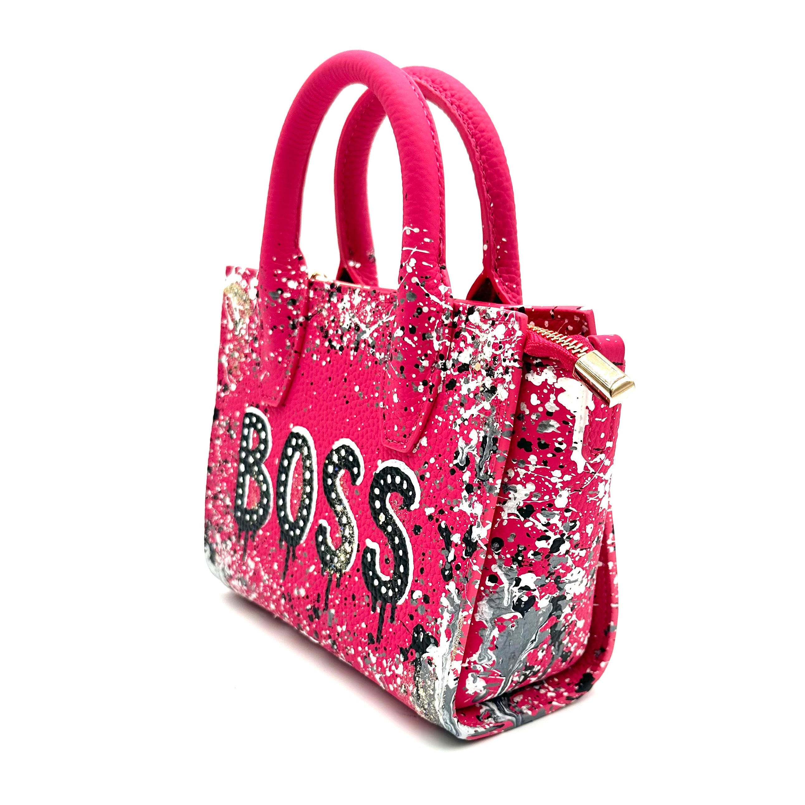 Anca Barbu Camila Pink Bag, Black Boss