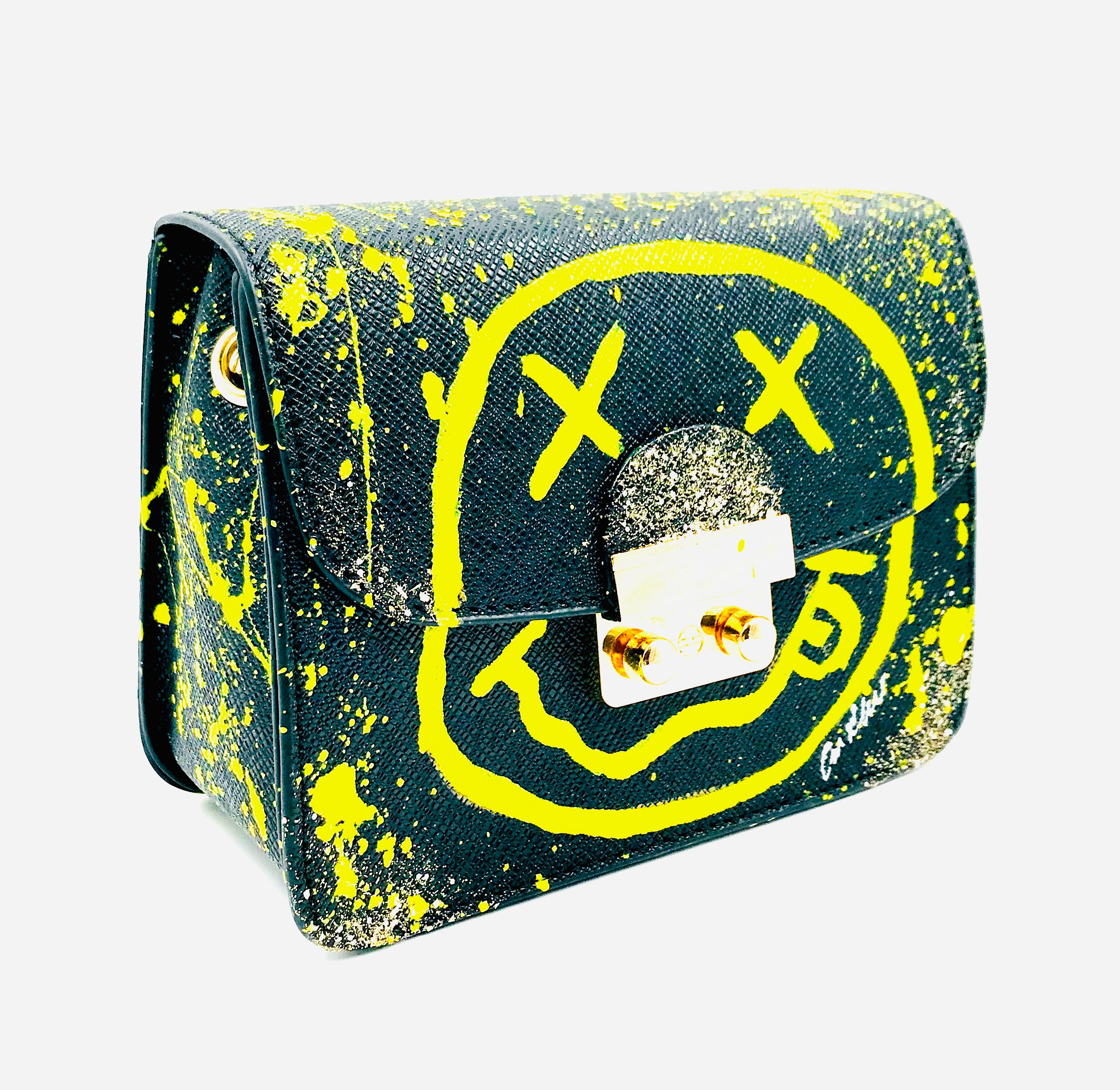 Anca Barbu Carolina Black Yellow Smiley