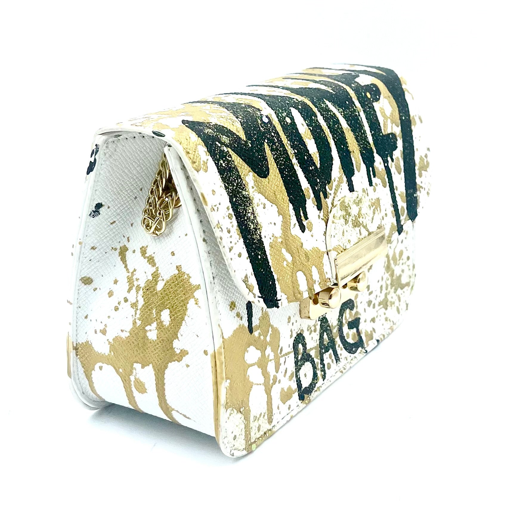 Anca Barbu Carolina White Money Bag (Black)