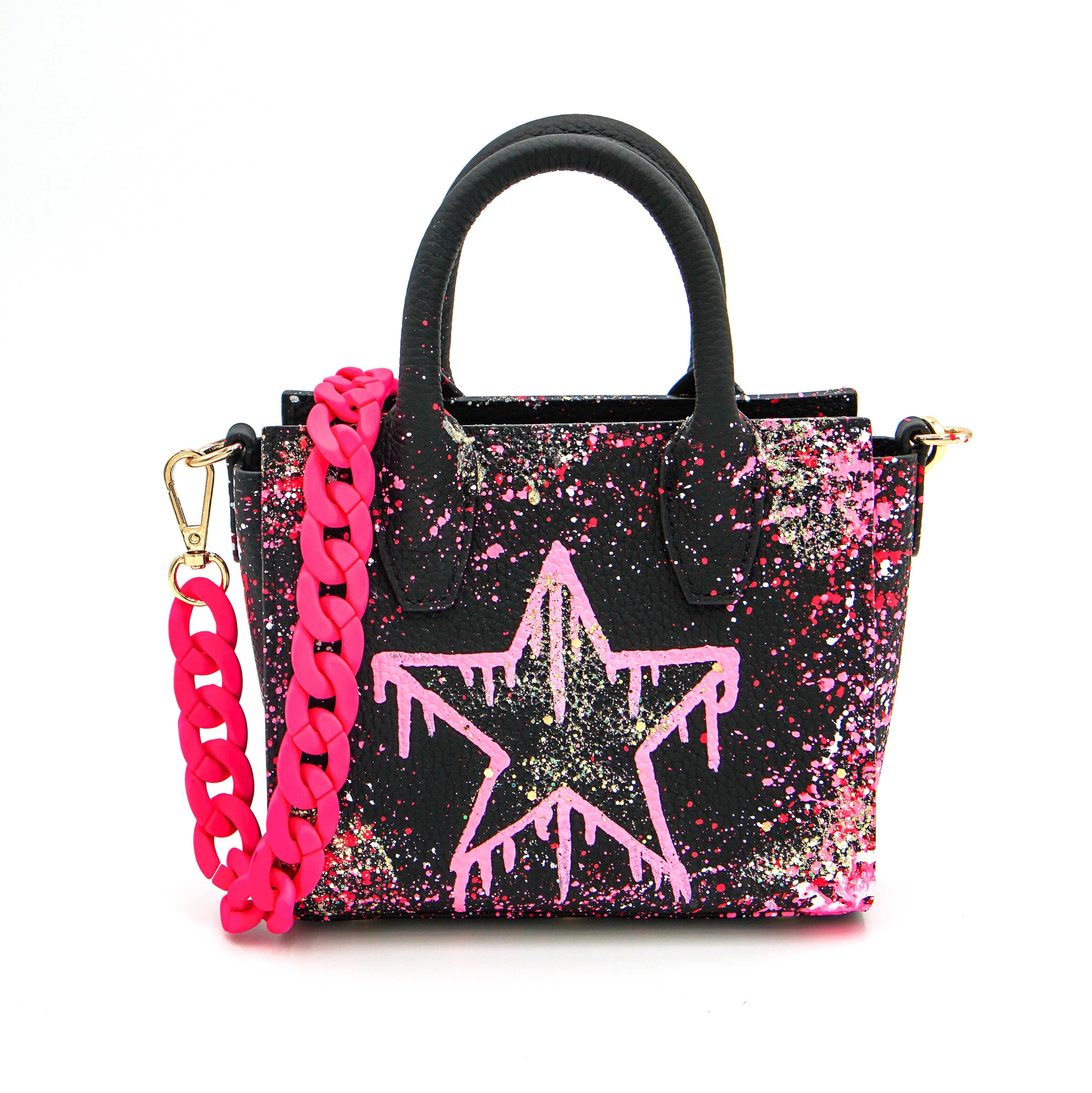 Anca Barbu Camila Bag, Dripping Star, Pink