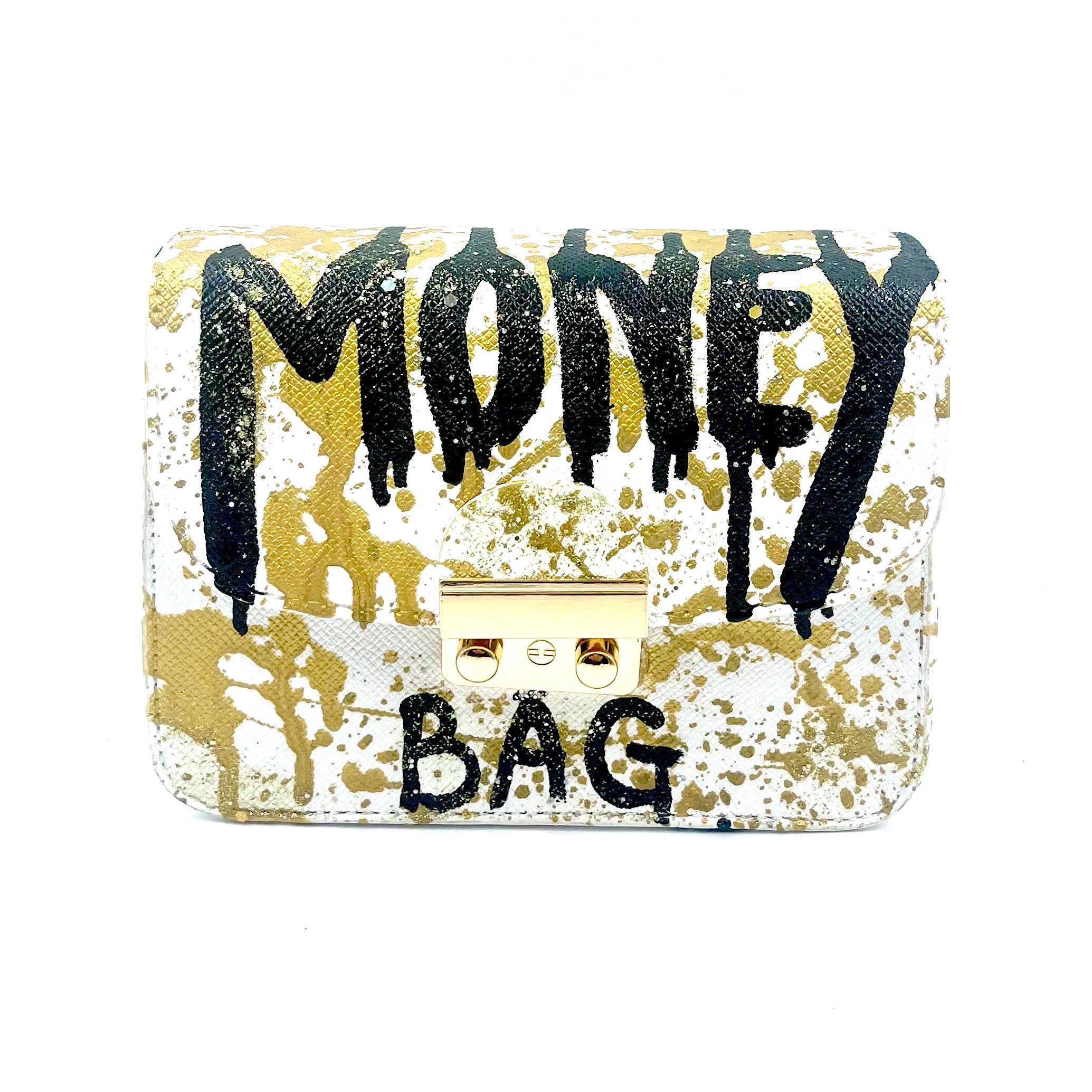 Anca Barbu Carolina White Money Bag (Black)