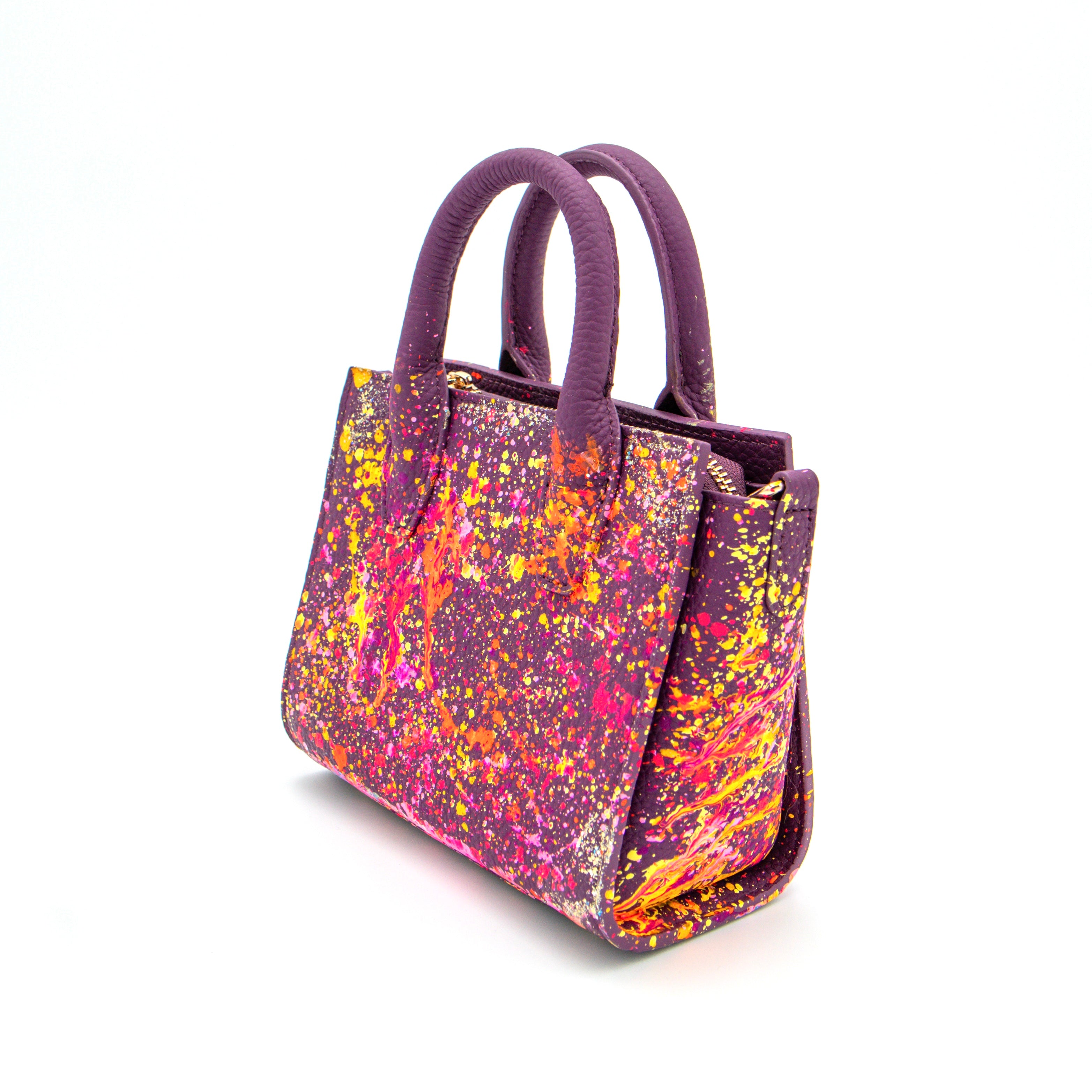 Anca Barbu Camila Bag, Splashes, Spring Pink