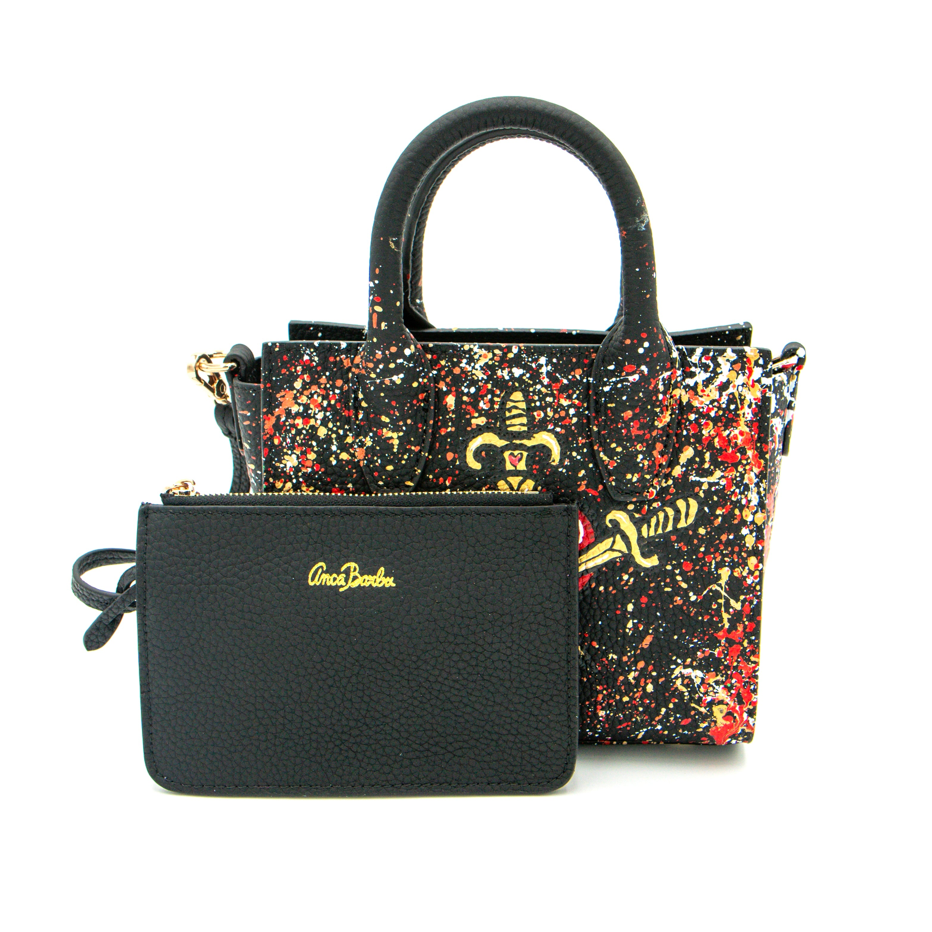 Anca Barbu Camila Bag, Heart and Daggers, Pink