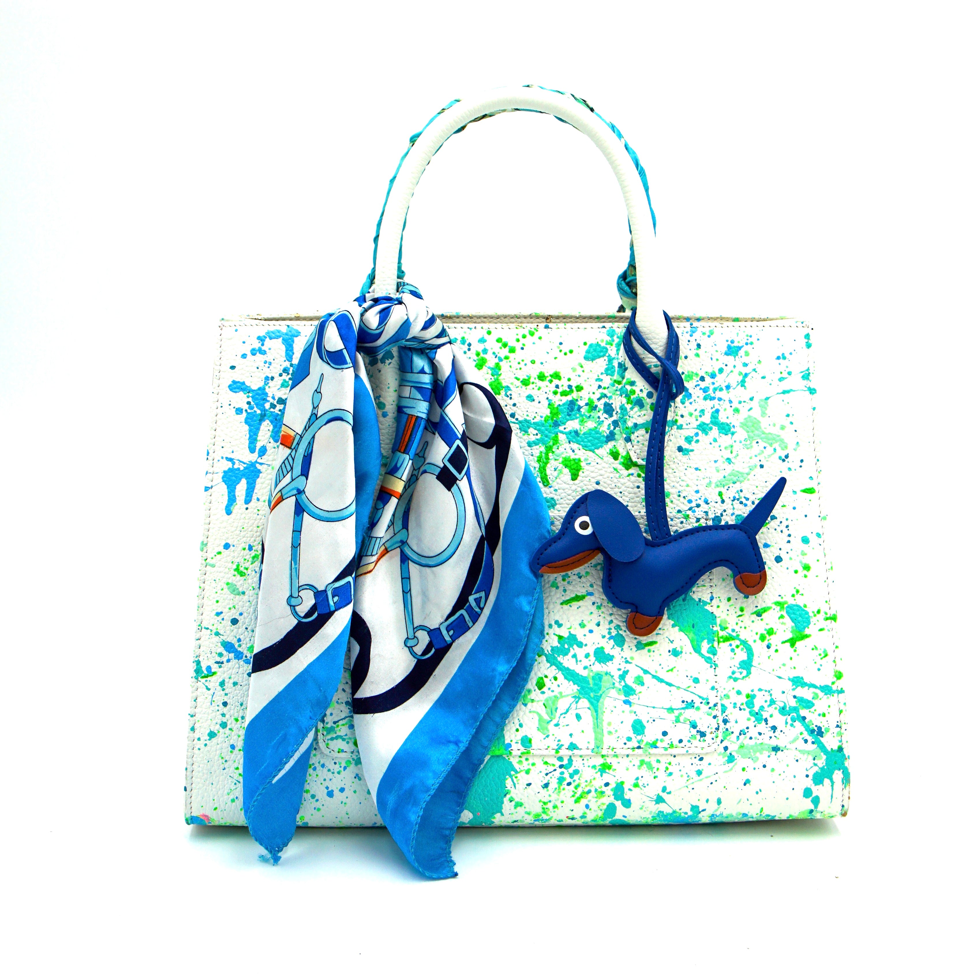 Anca Barbu Sophia Bag, Mermaid Life, Turquoise
