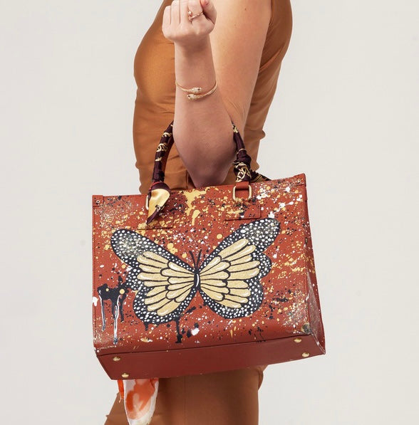 Anca Barbu Nicole Brown Bag, Butterfly
