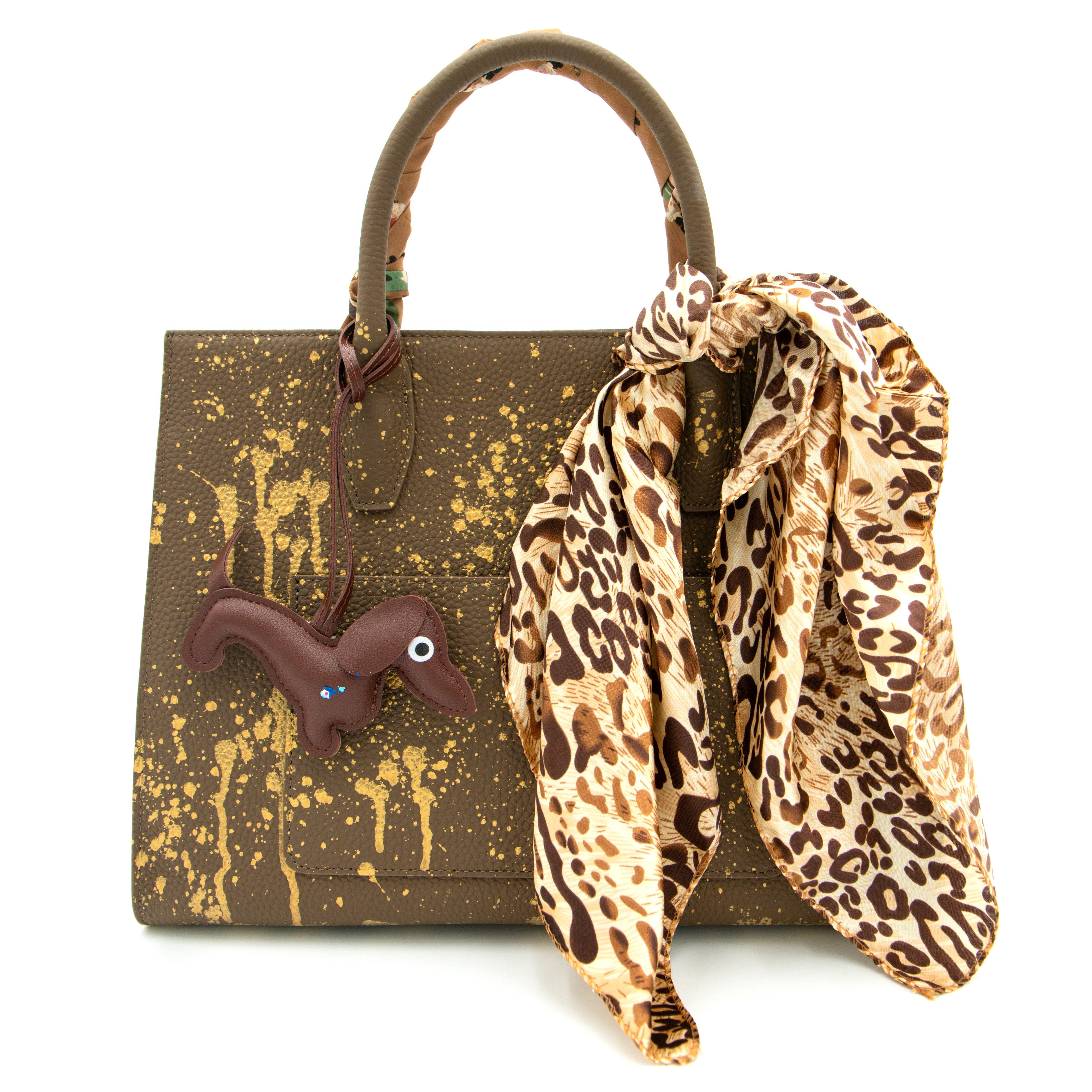 Anca Barbu Sophia Bag, But First Champagne, Gold