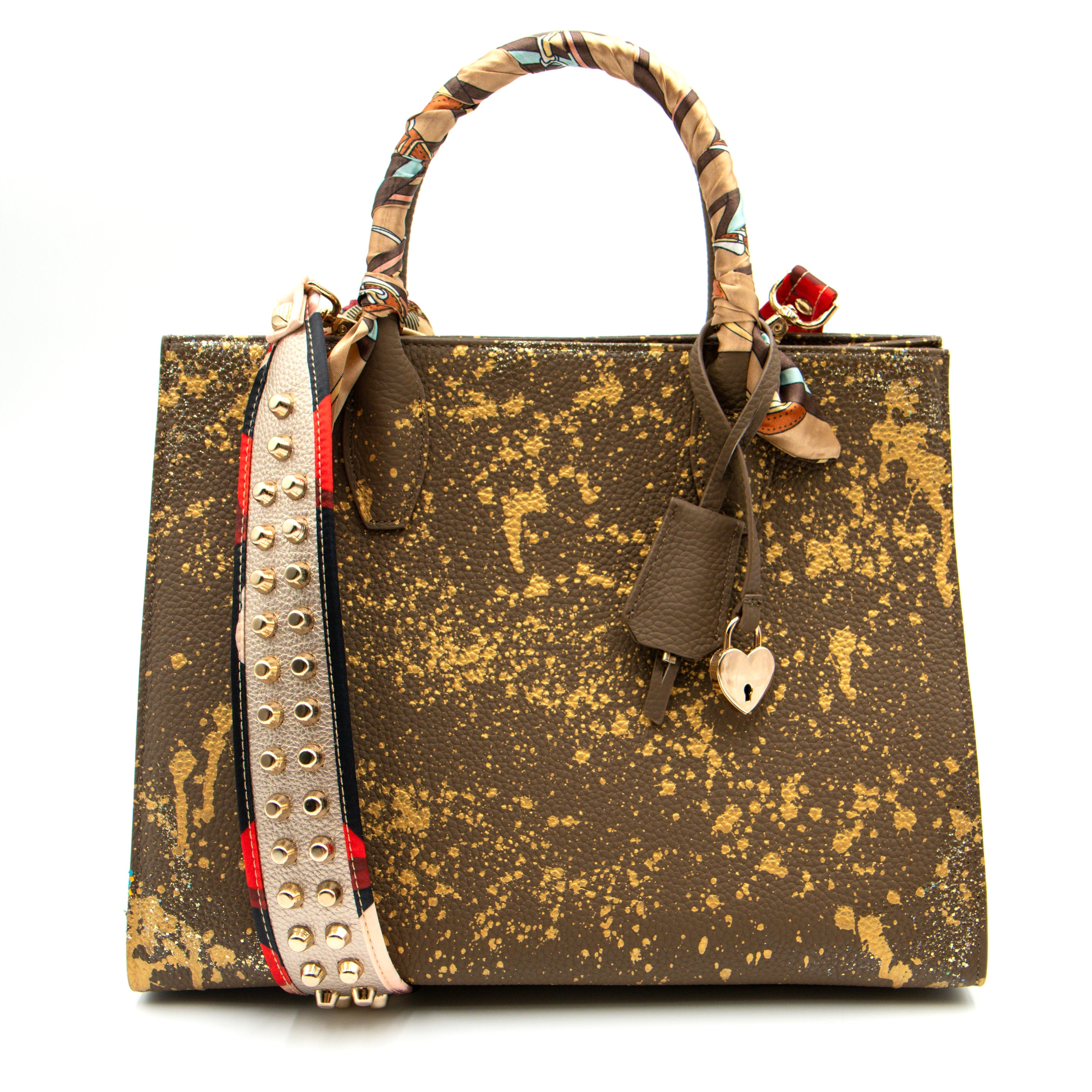 Anca Barbu Sophia Bag, Splashes, Gold