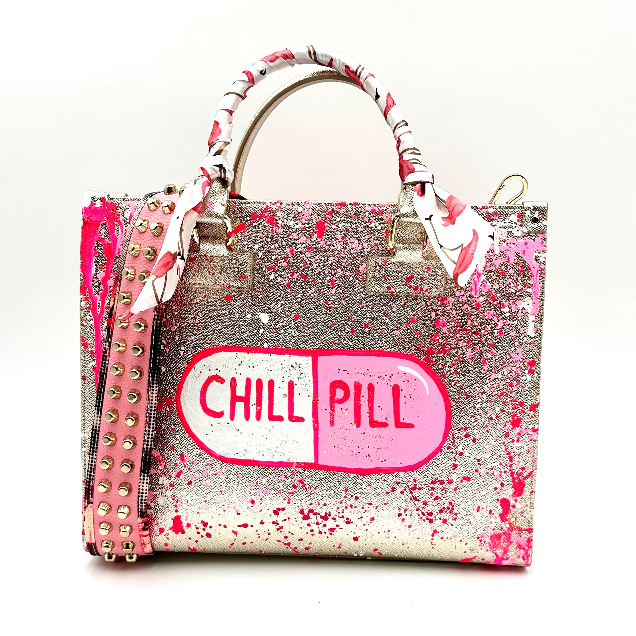 Anca Barbu Nicole Bag, Chill Pill, Pink Splashes