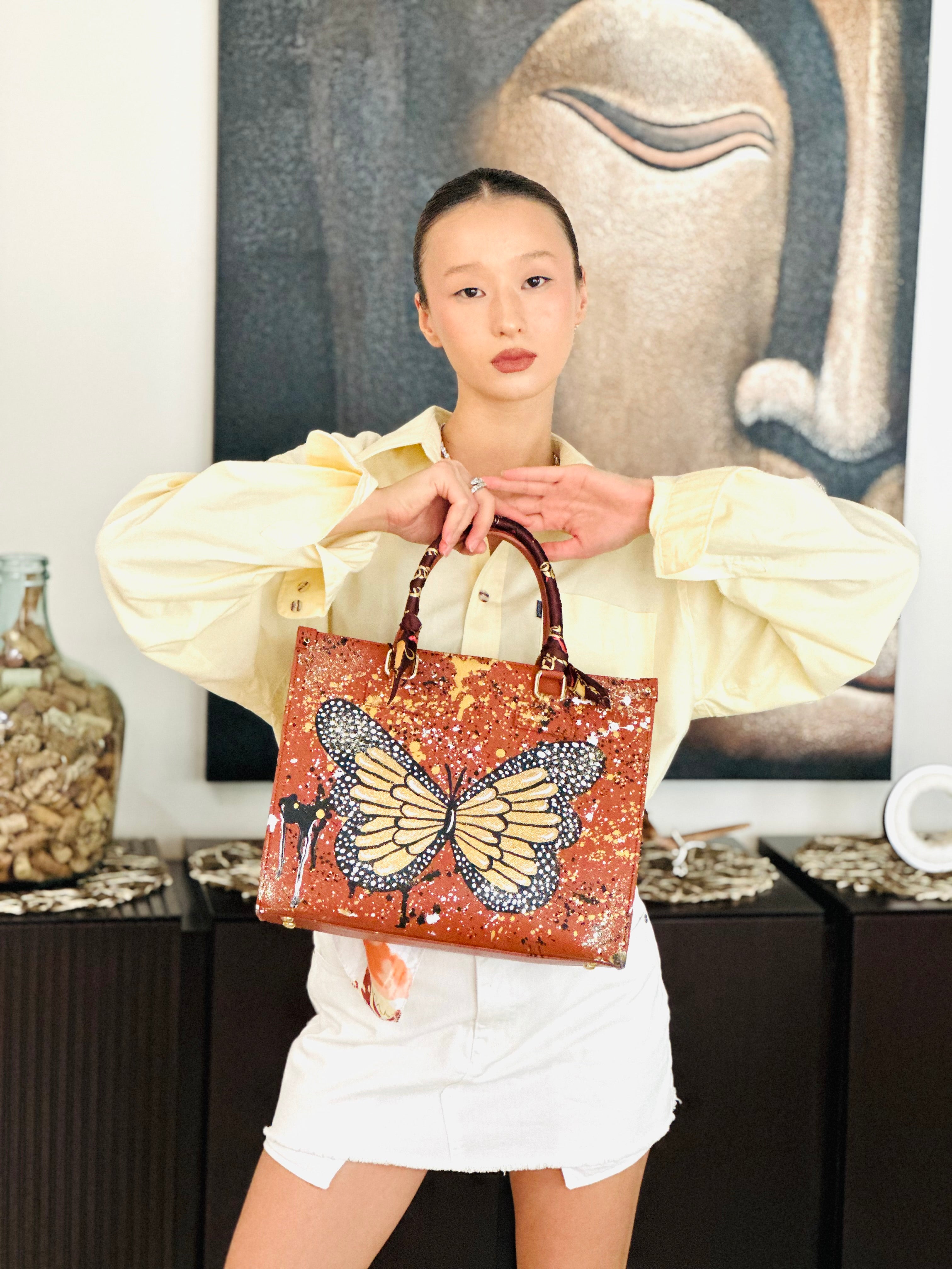 Anca Barbu Nicole Brown Bag, Butterfly