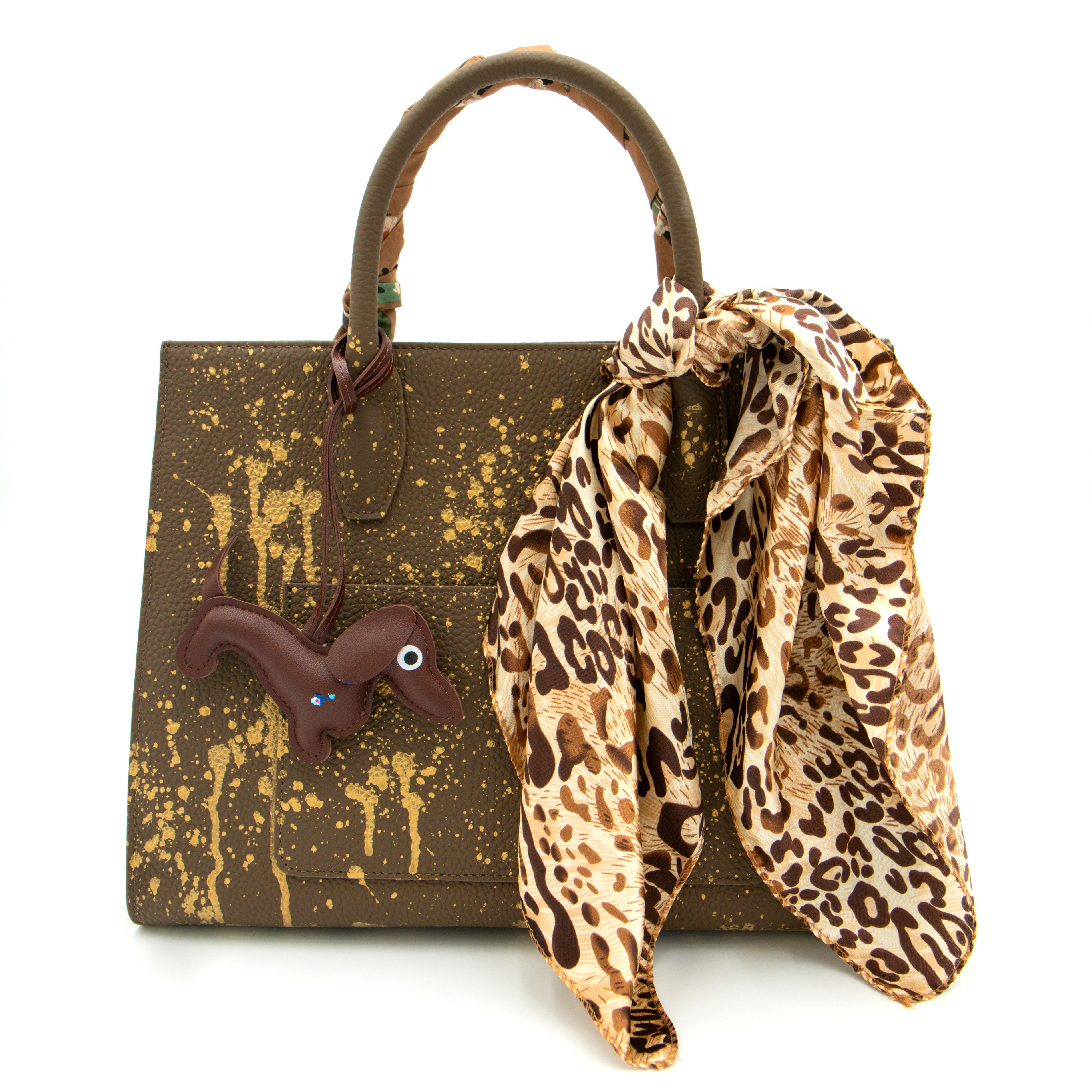 Anca Barbu Sophia Bag, But First Champagne, Gold