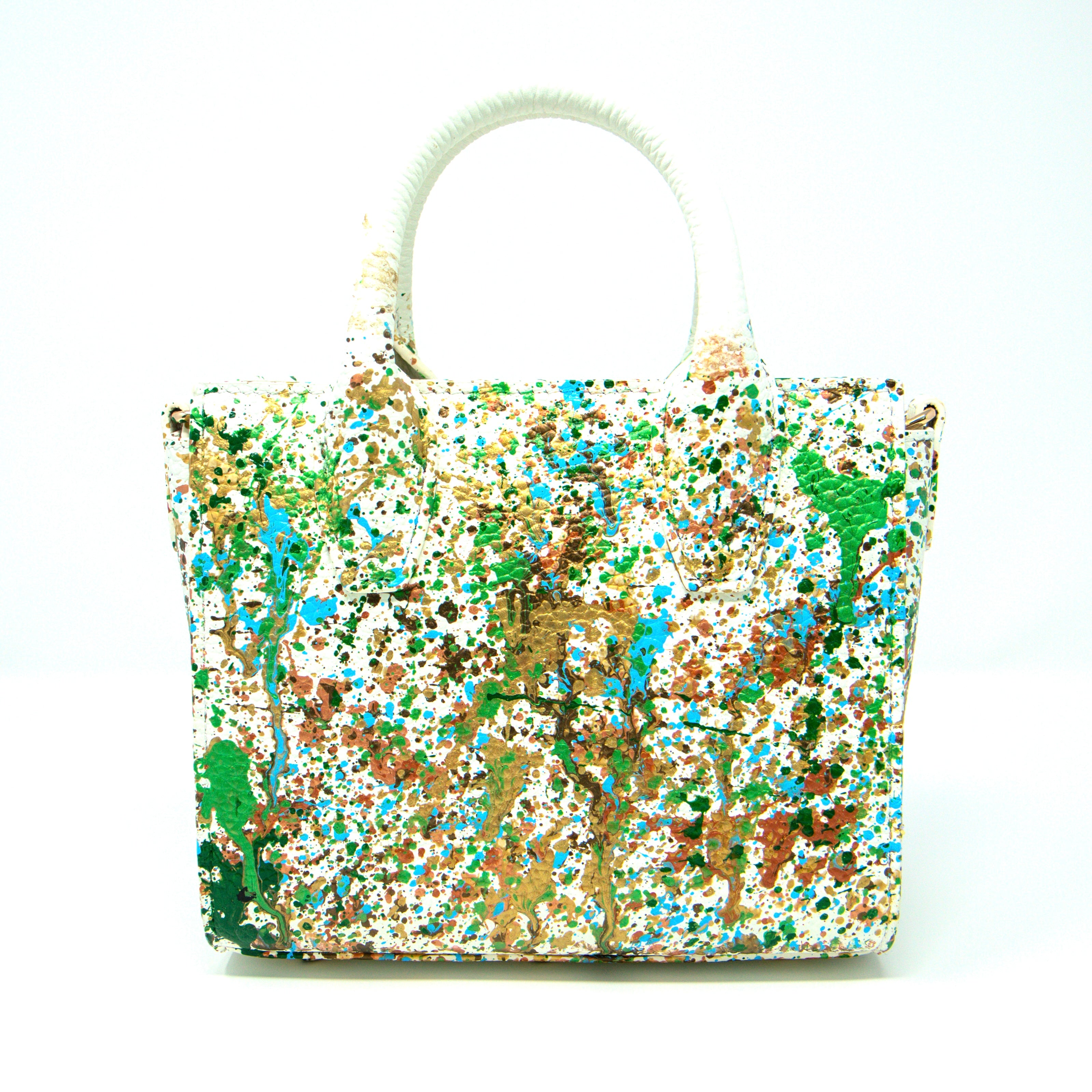 Anca Barbu Camila Bag, Splashes, Green Fall