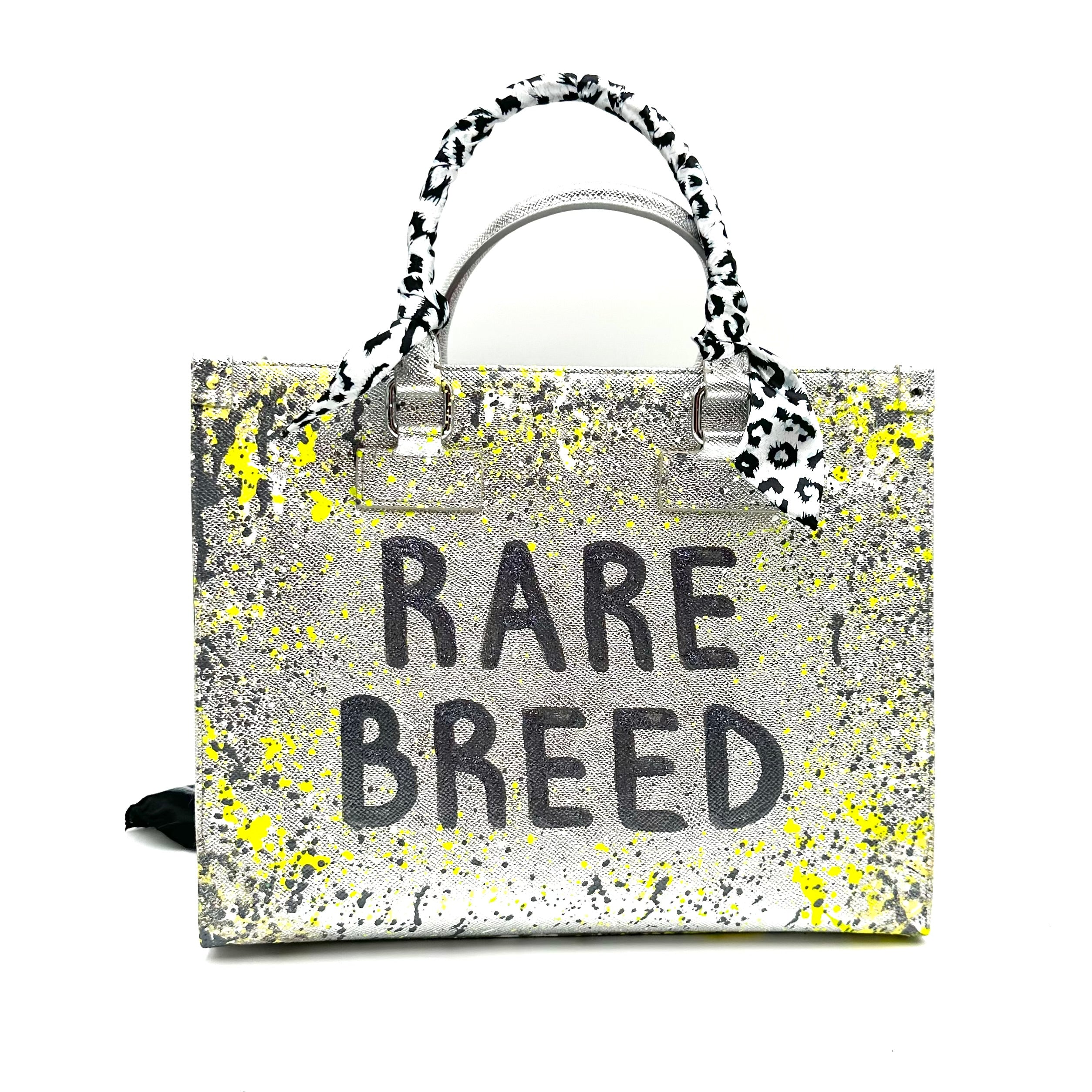 Anca Barbu Nicole Silver Bag, Rare Breed, Yellow