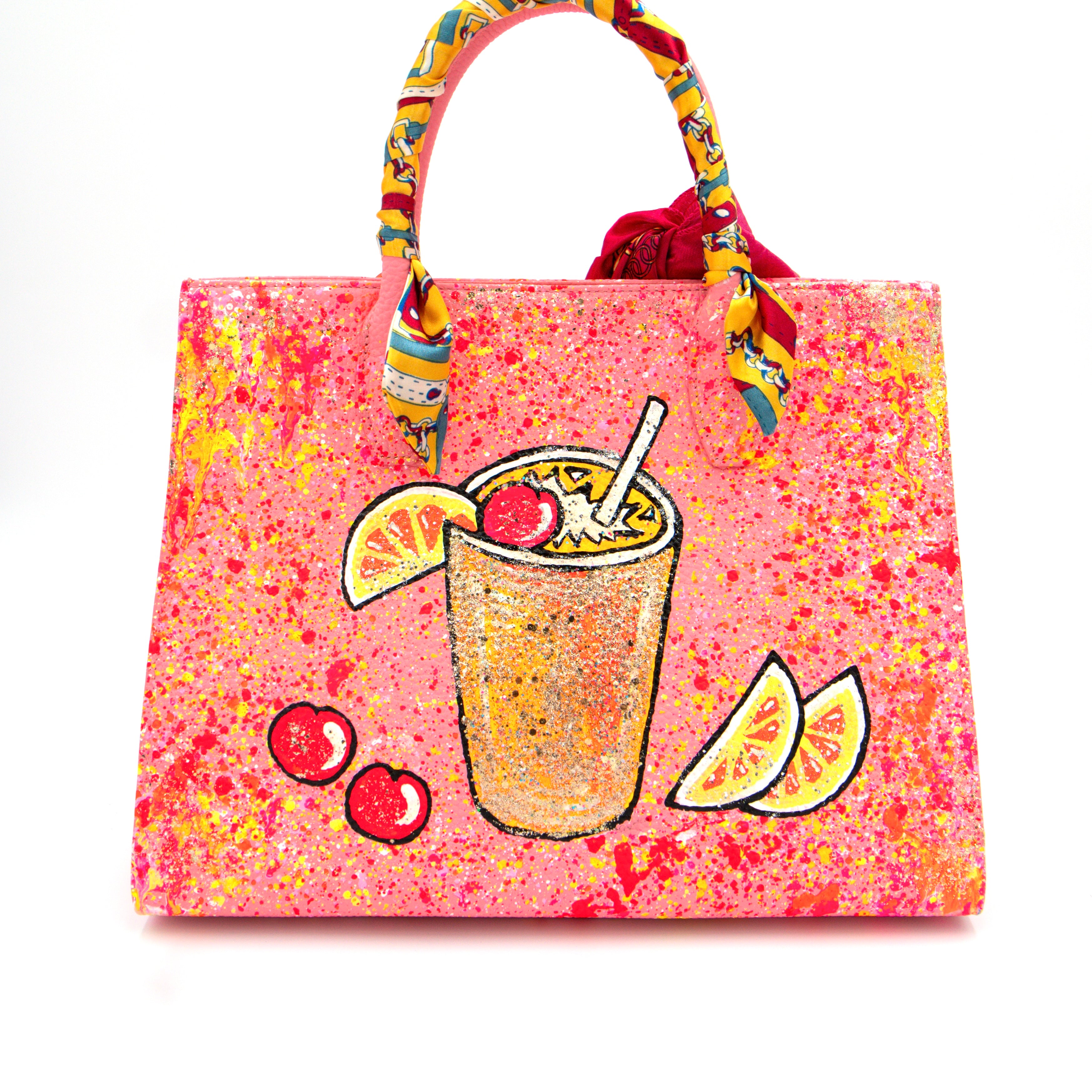 Anca Barbu Sophia Bag, Cocktail with Cherries and Oranges
