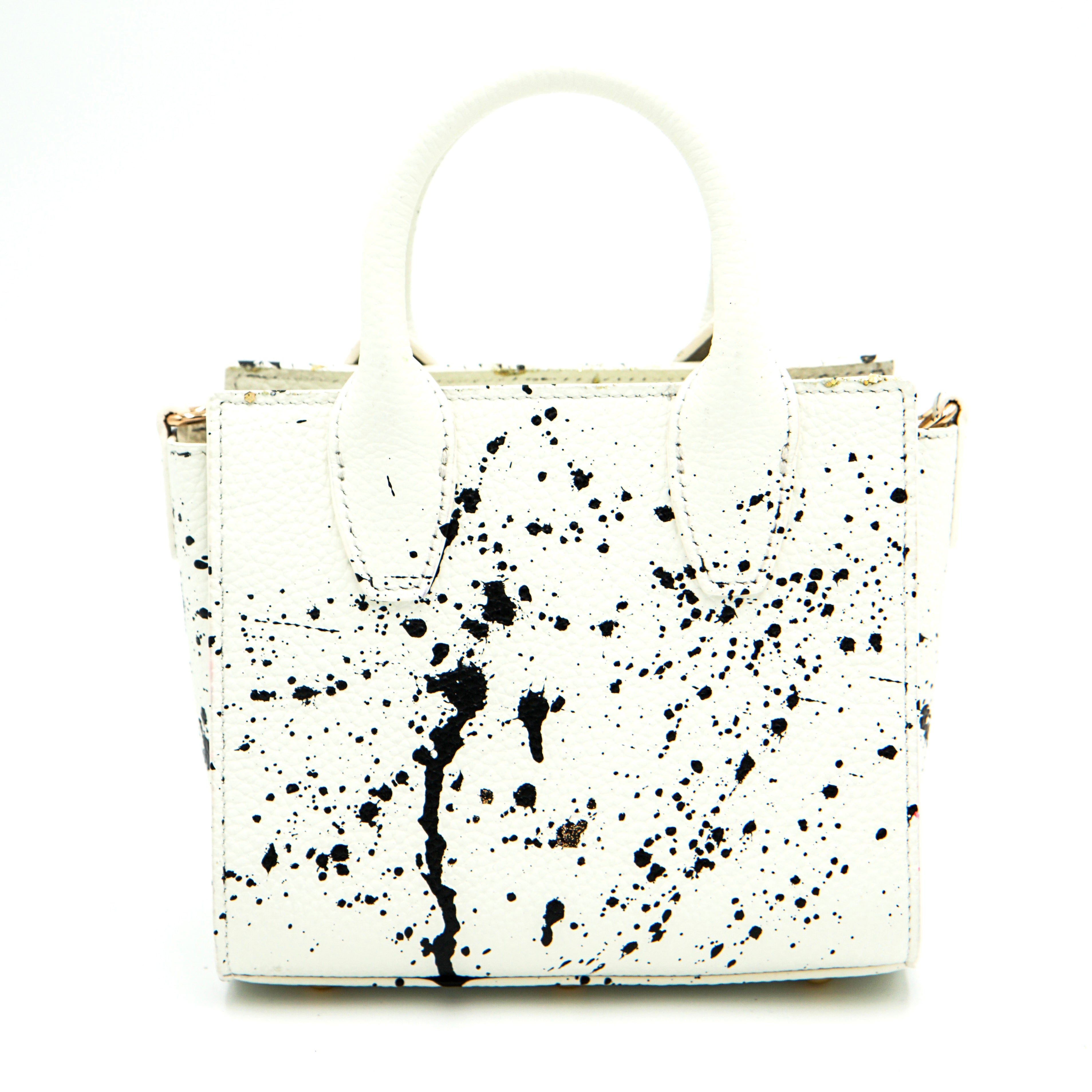 Anca Barbu Camila Bag, Dripping Smiley, Black