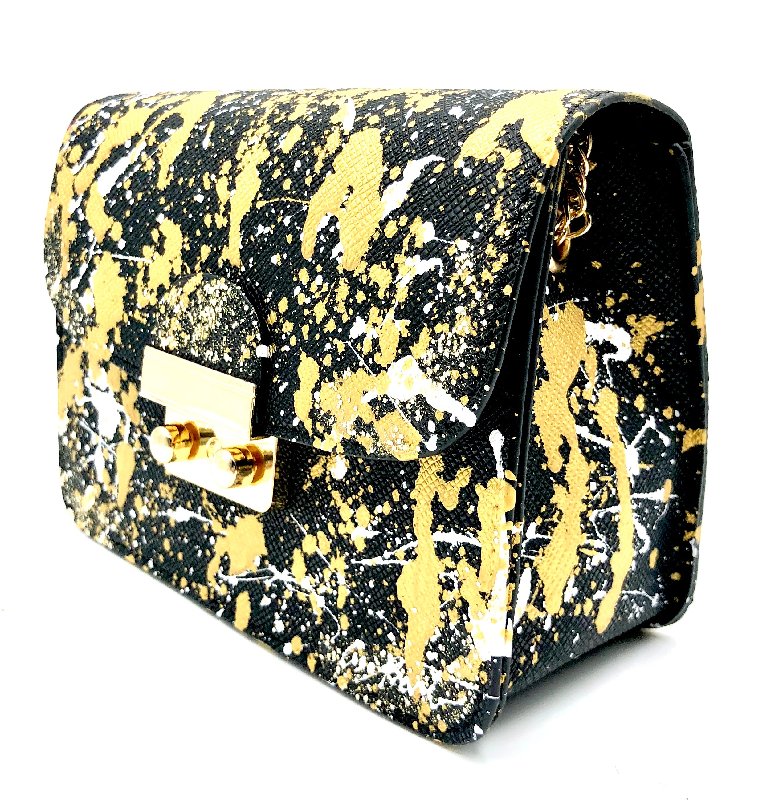 Anca Barbu Carolina Black Metallic Splashes