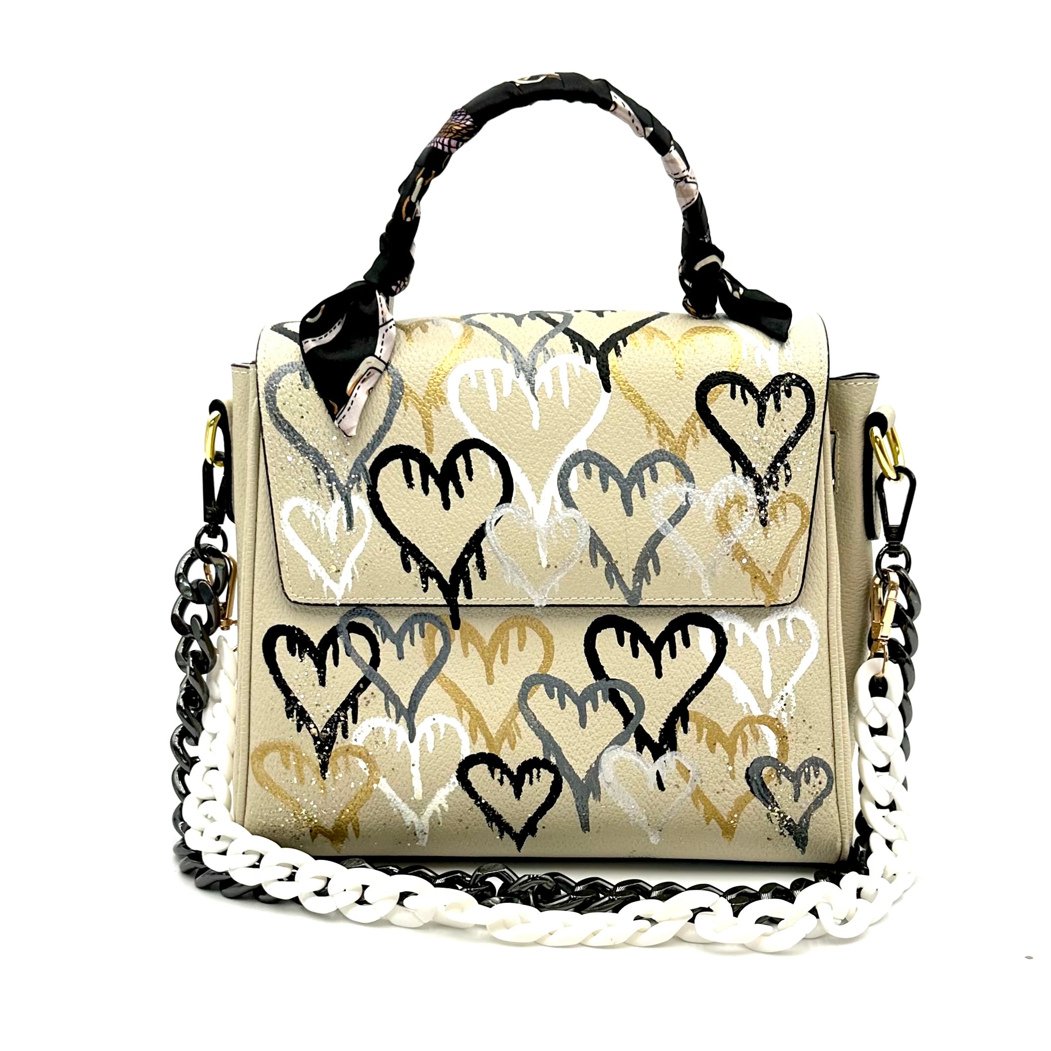 Anca Barbu Vicky Bag, Hearts Graffiti