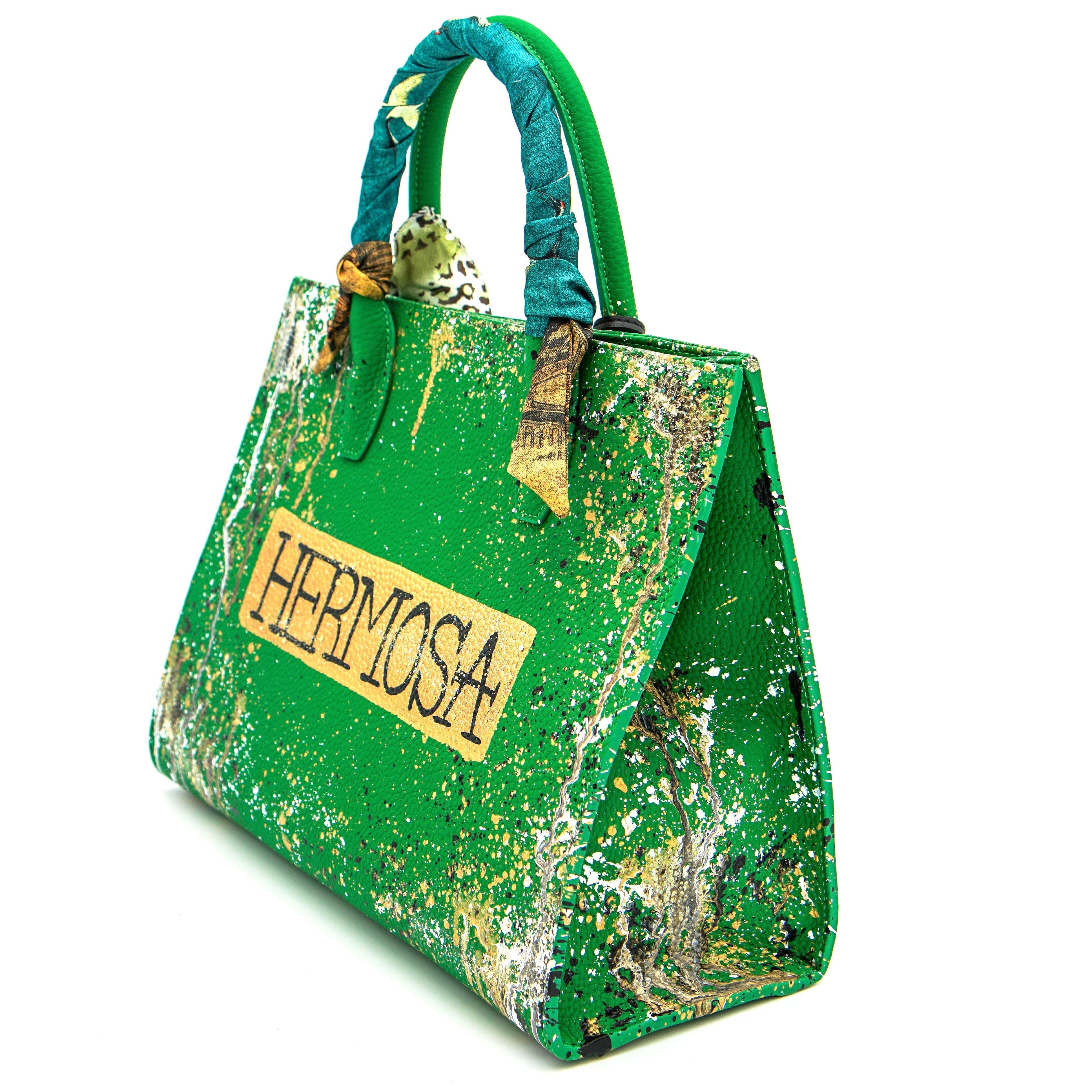 Anca Barbu Sophia Bag, Hermosa, Metallic