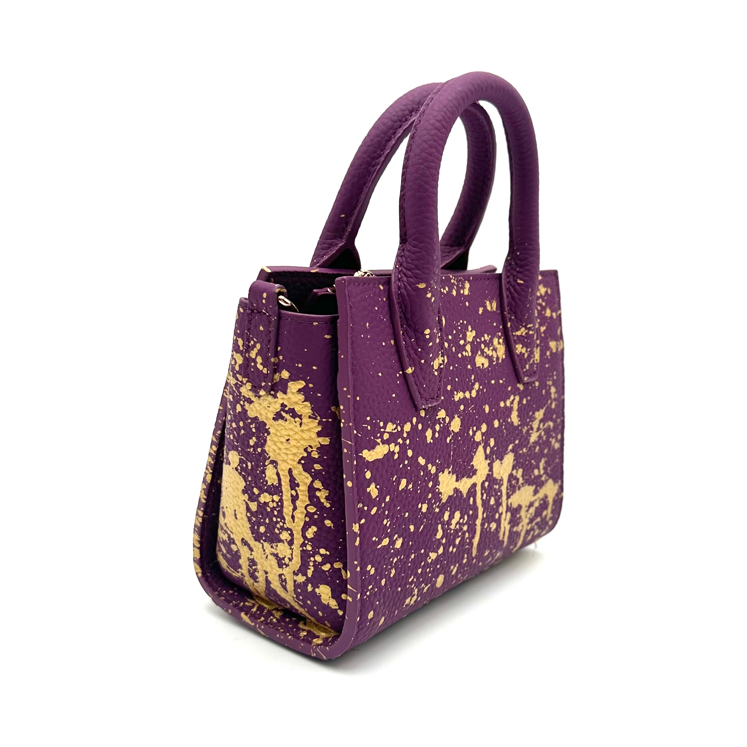 Anca Barbu Camila Purple Bag, Gold Emotional Baggage