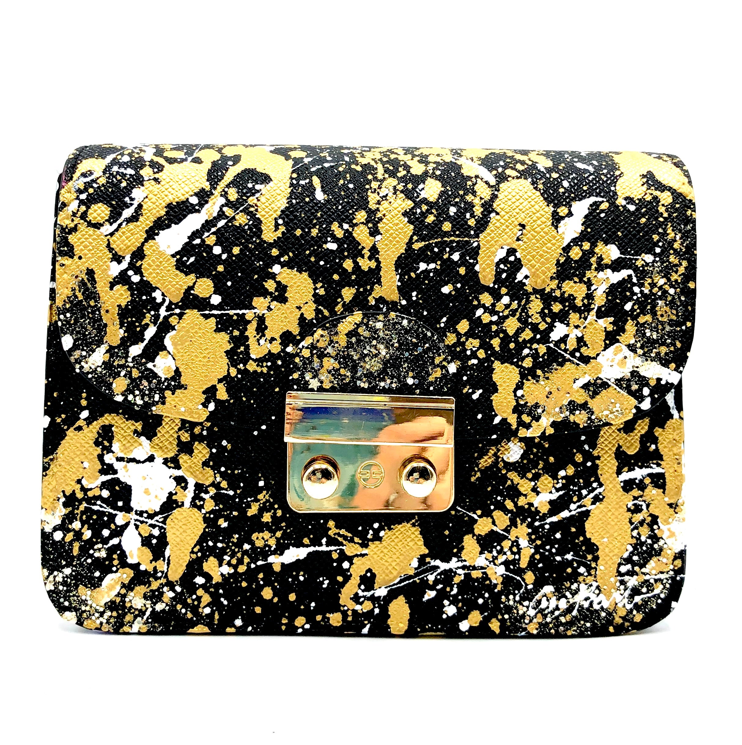 Anca Barbu Carolina Black Metallic Splashes
