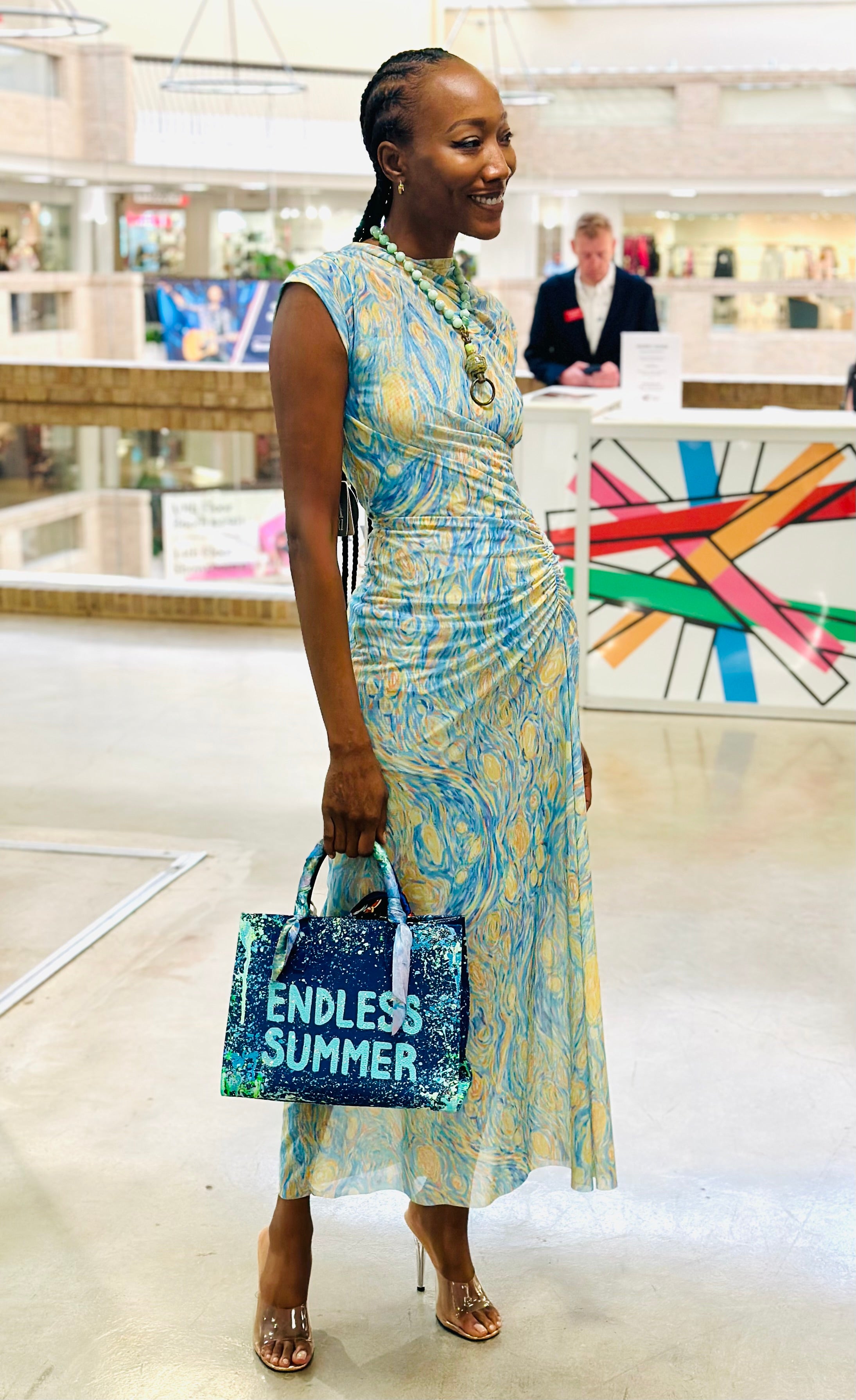 Anca Barbu Sophia Bag, Endless Summer, Turquoise