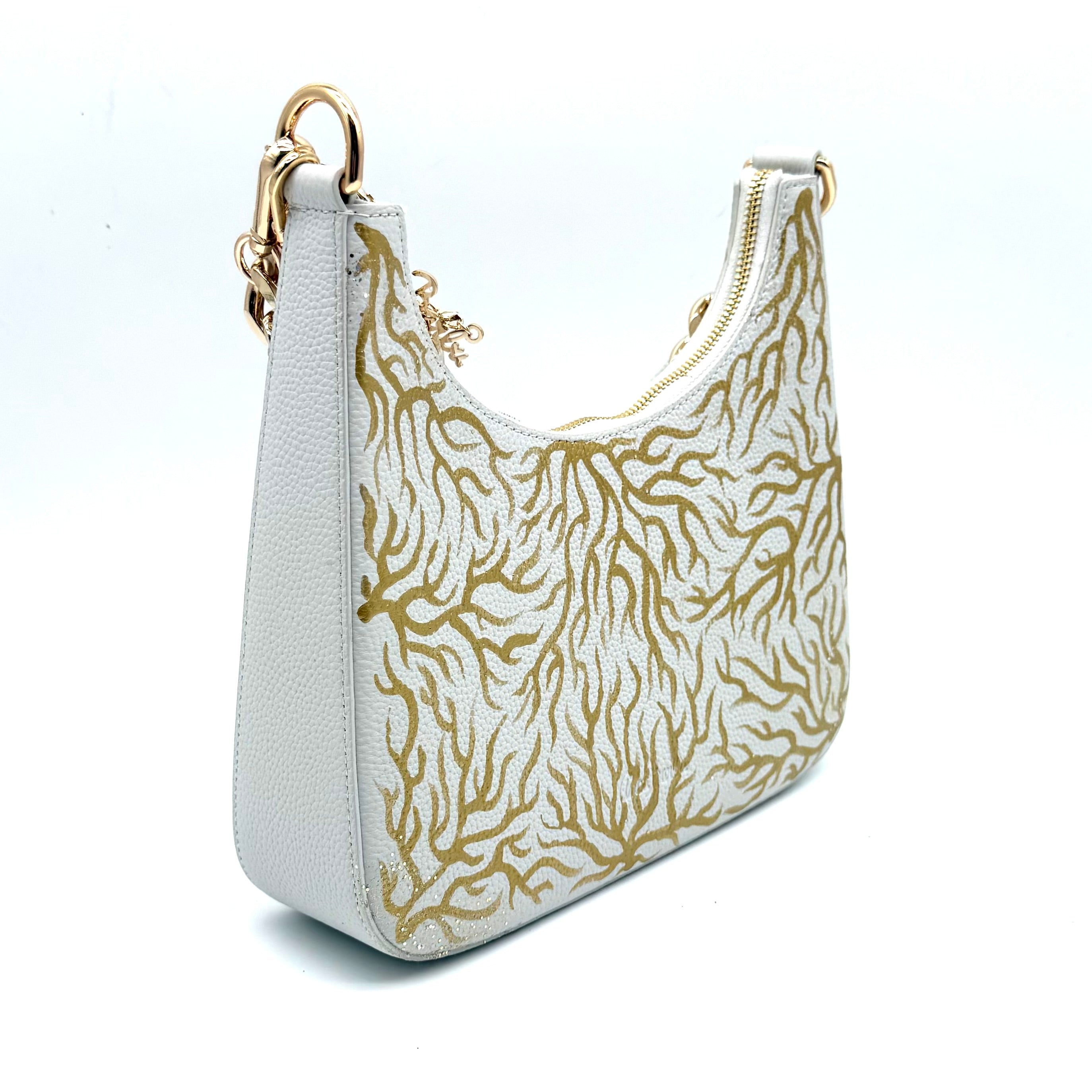 Anca Barbu Mika White “Gold Coral”