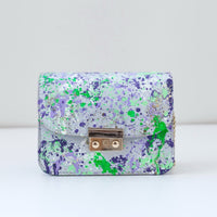 Thumbnail for Anca Barbu Carolina Bag, Splashes, Purple-Green