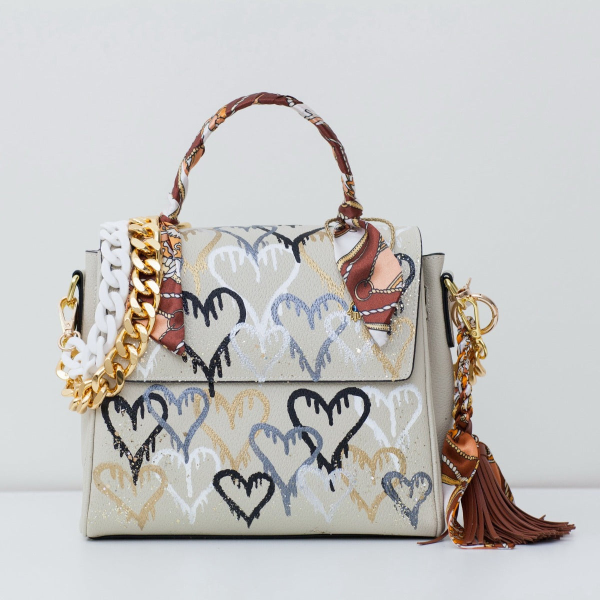 Anca Barbu Vicky Bag, Hearts Graffiti