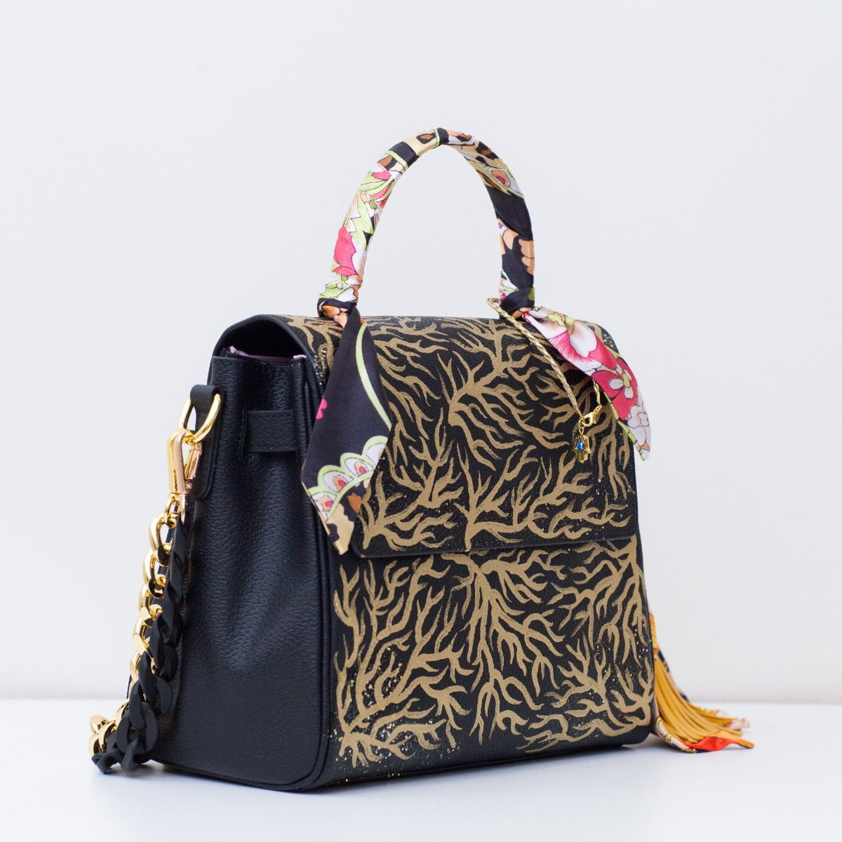 Anca Barbu Vicky Bag, Corals, Gold