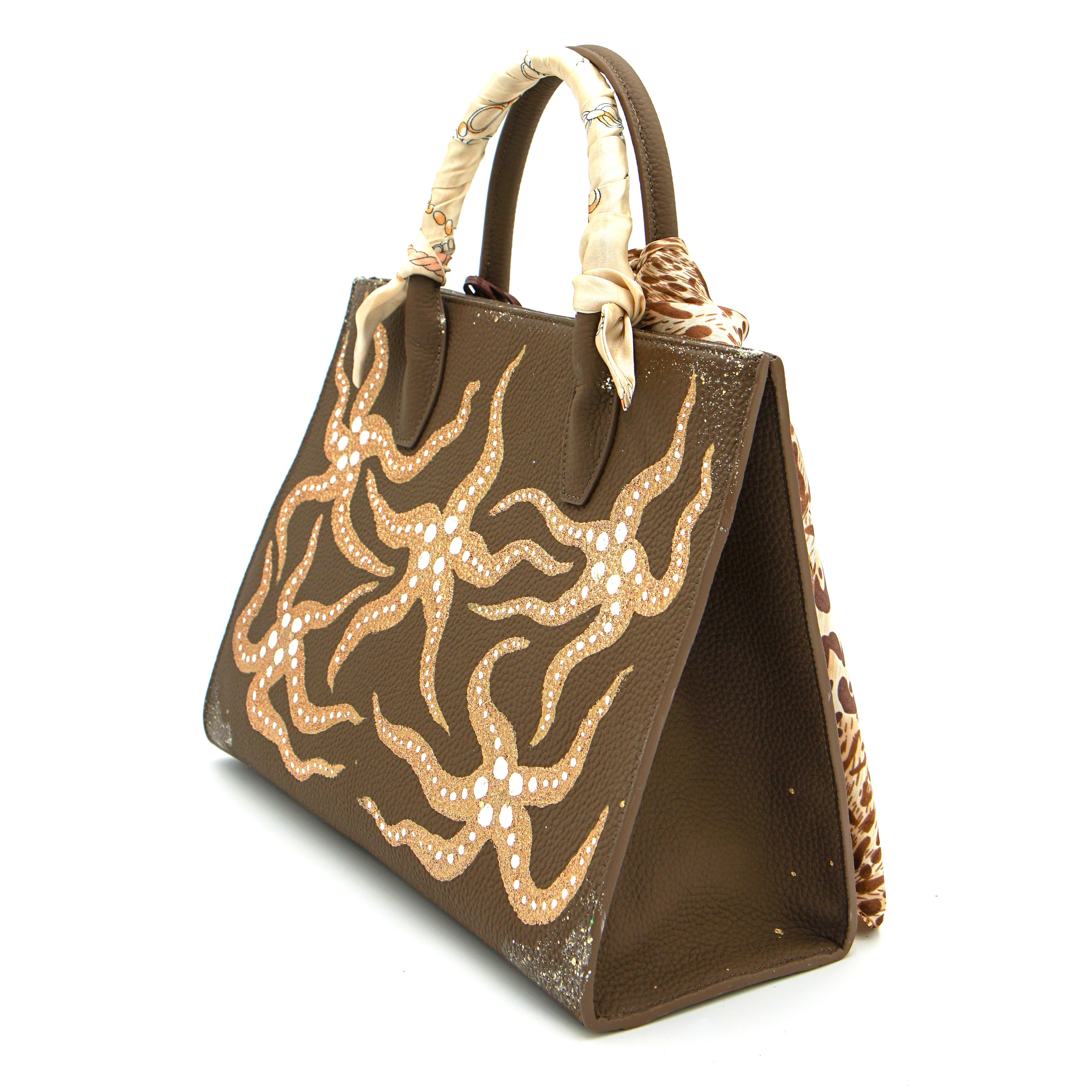Anca Barbu Sophia Bag, Starfish, Gold
