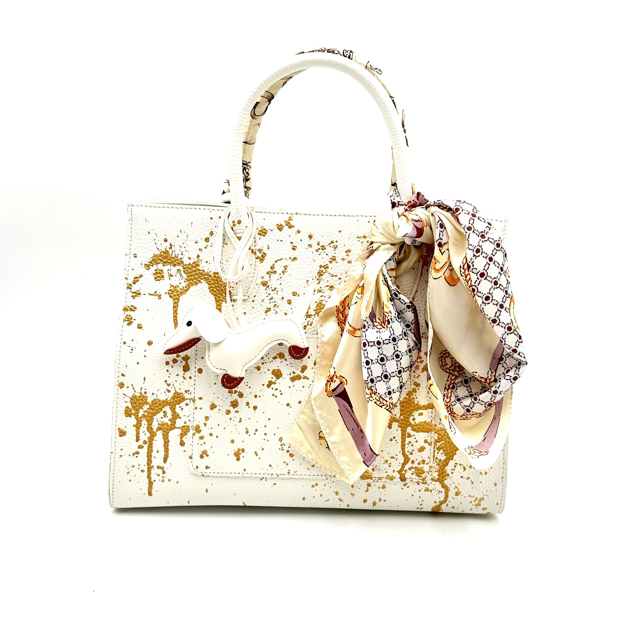 Anca Barbu Sophia Bag, But first Champagne, Gold
