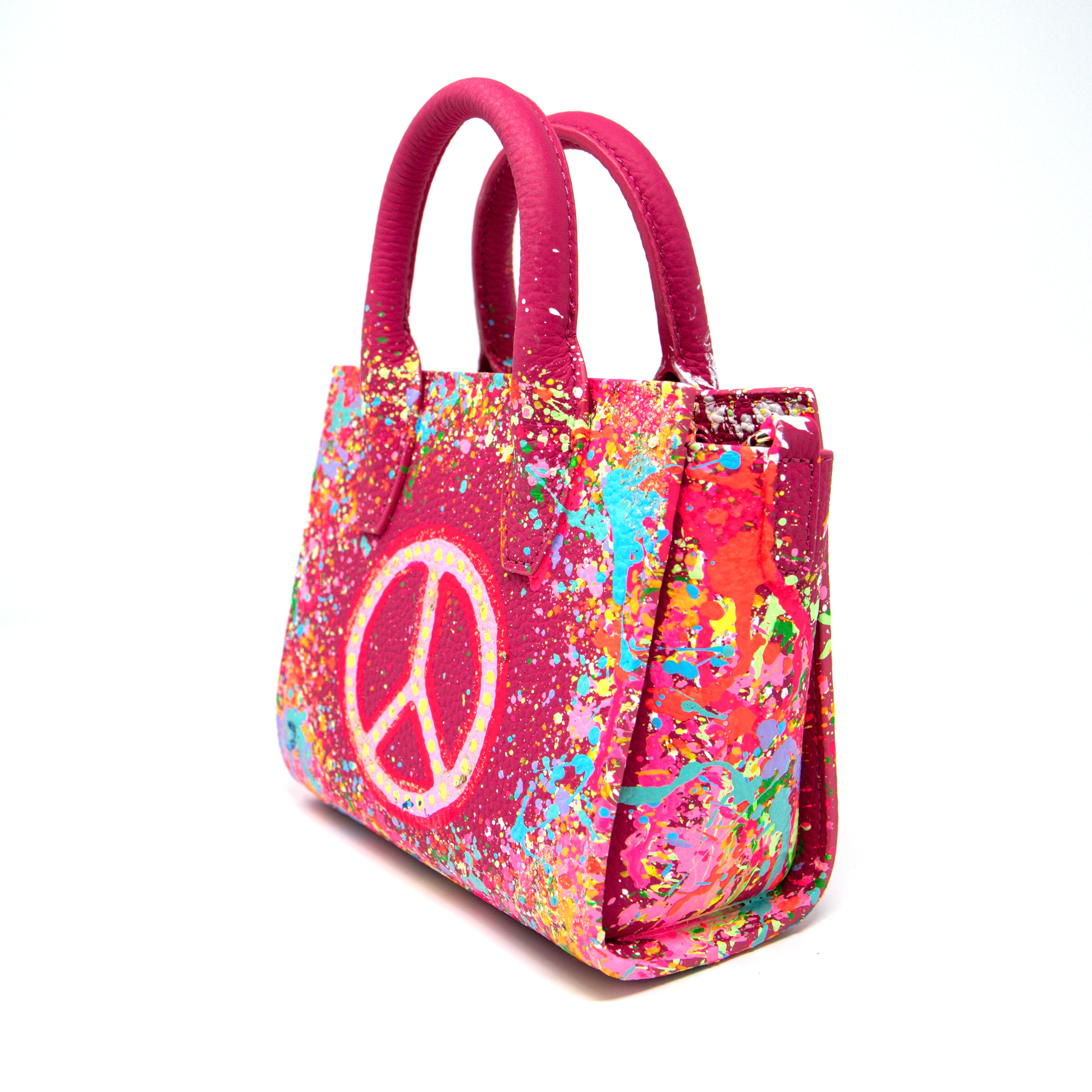 Anca Barbu Camila Bag, Peace Sign, Bright