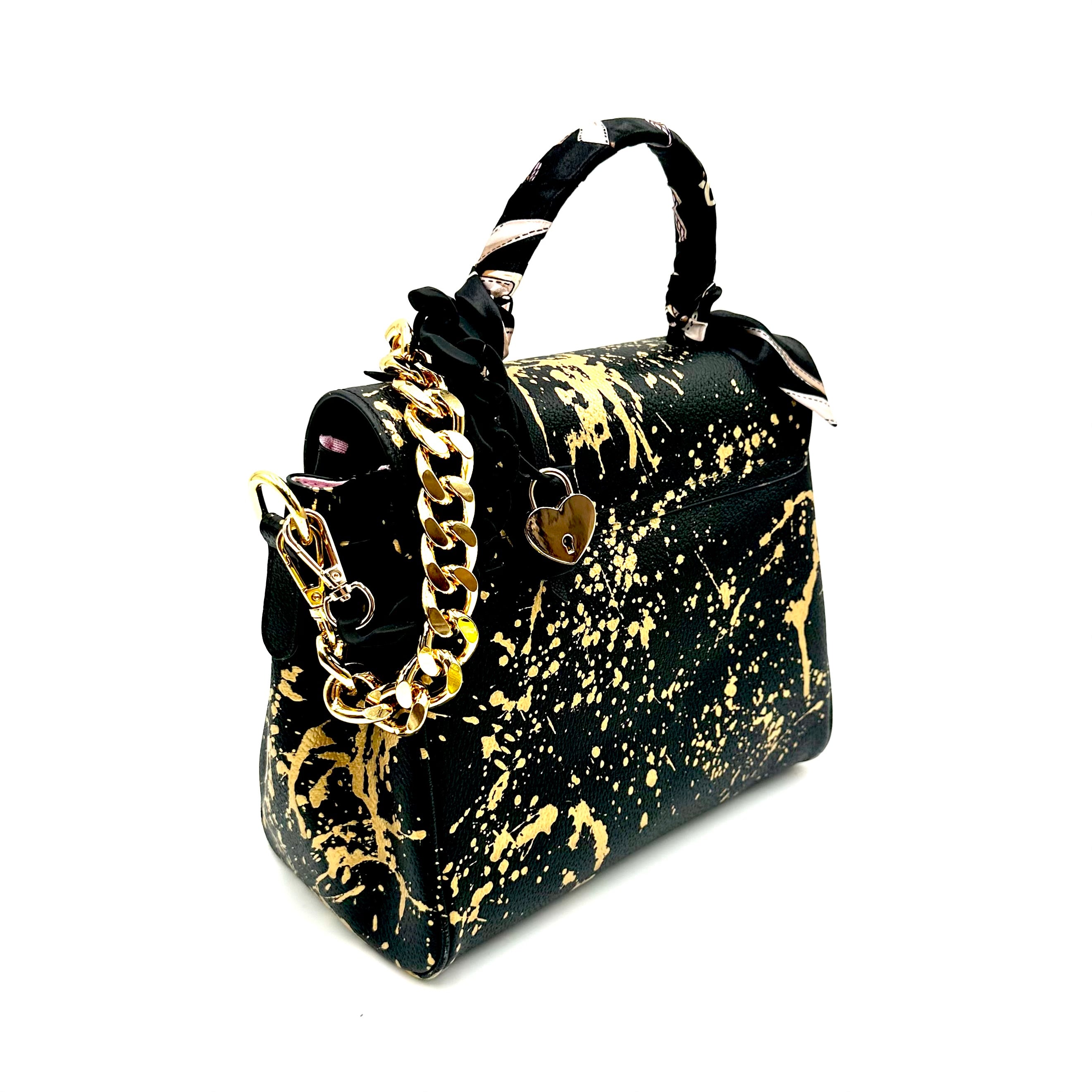Anca Barbu Vicky Black Bag, Gold So Demure So Mindful